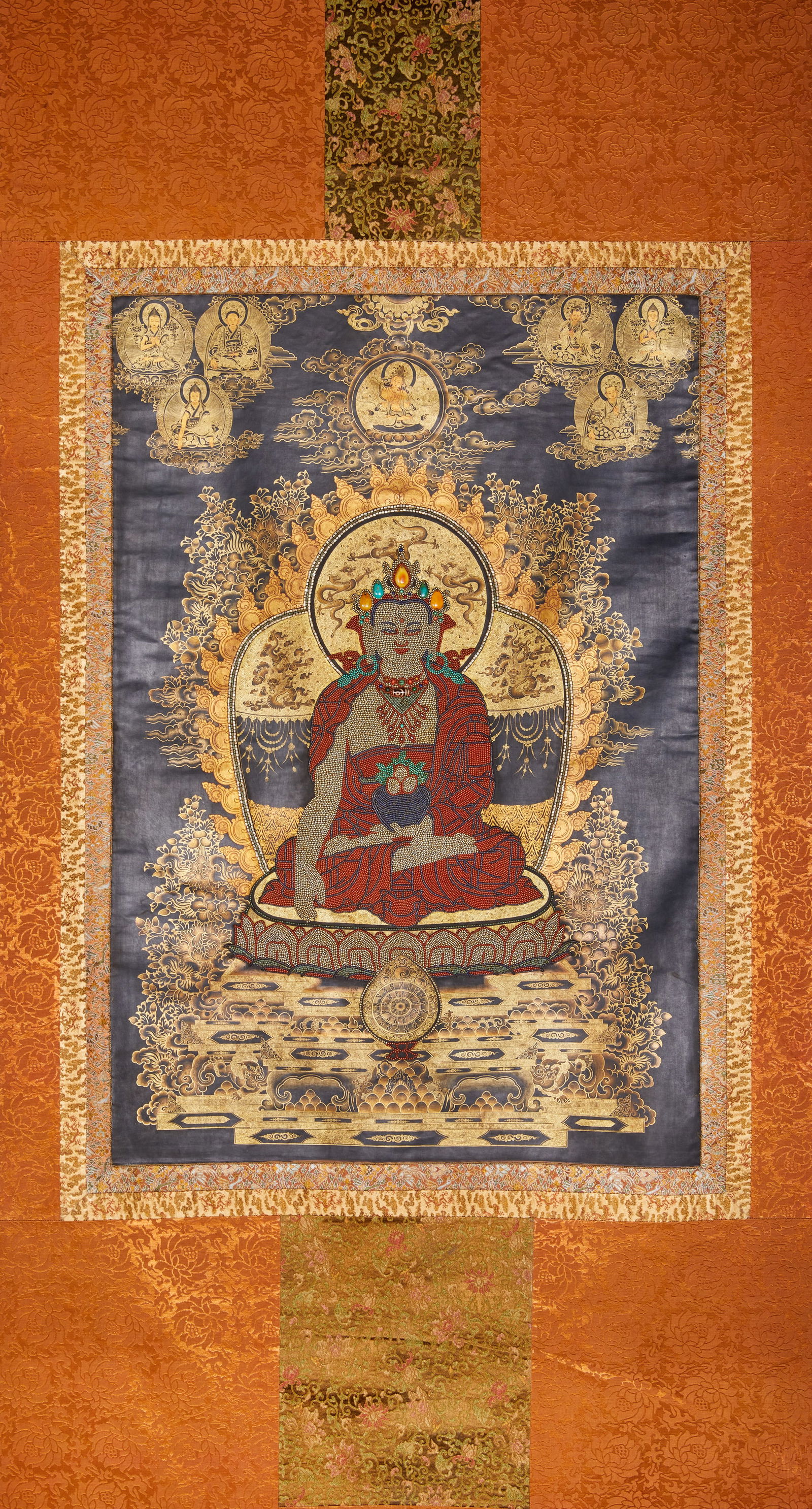 Qing Dynasty Embroidered Tara Pearl Thangka (1 of 14)