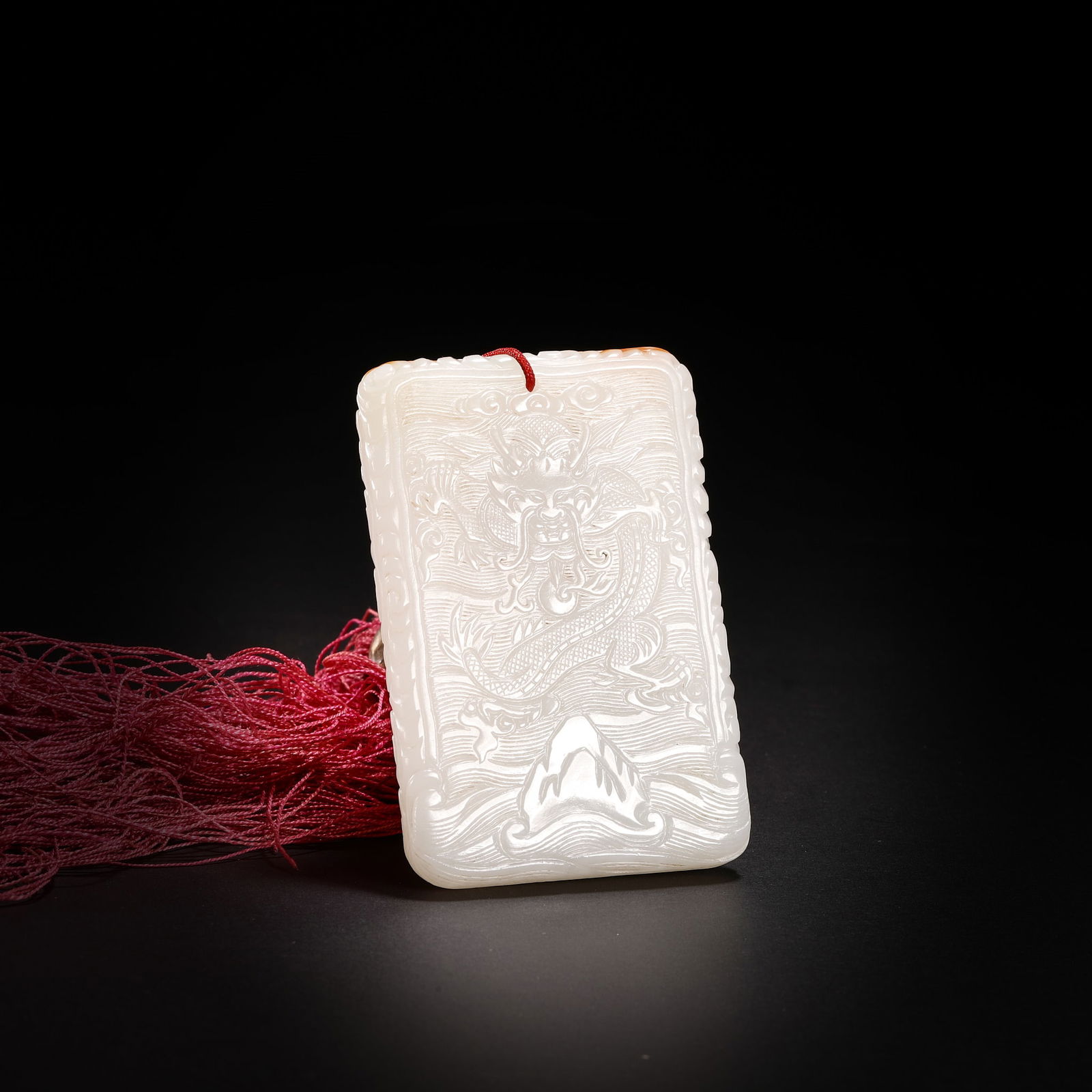 Longevity Dragon Pattern Peace Plaque from the Qing Dynasty (1 of 6)