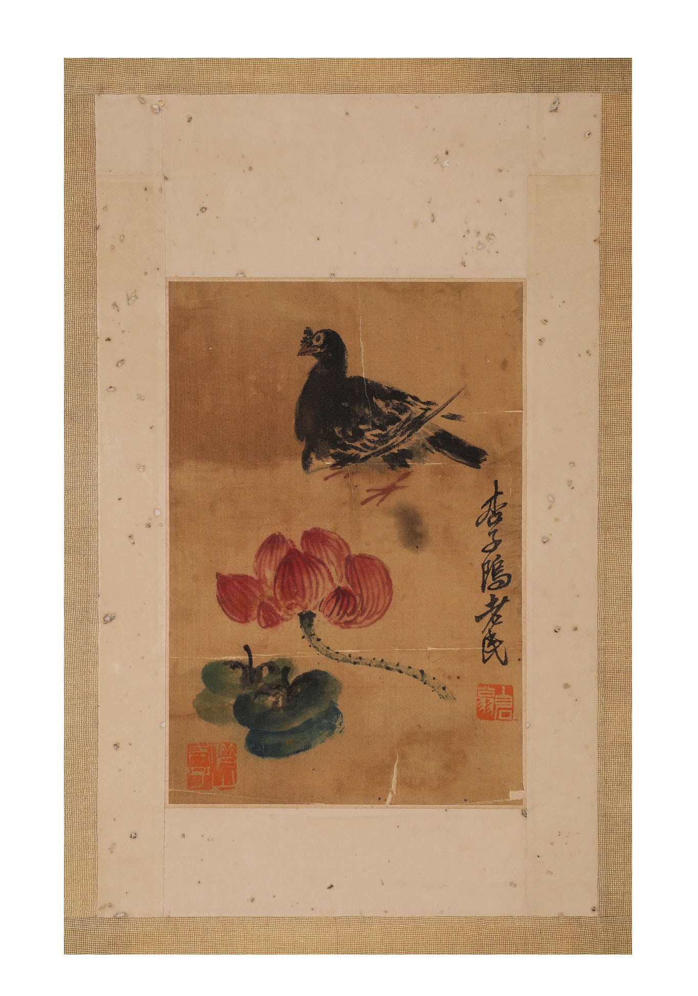 Chinese ink painting, Qi Baishi's flower and bird painting: 21Chinese ink painting, Qi Baishi's flower and bird painting
