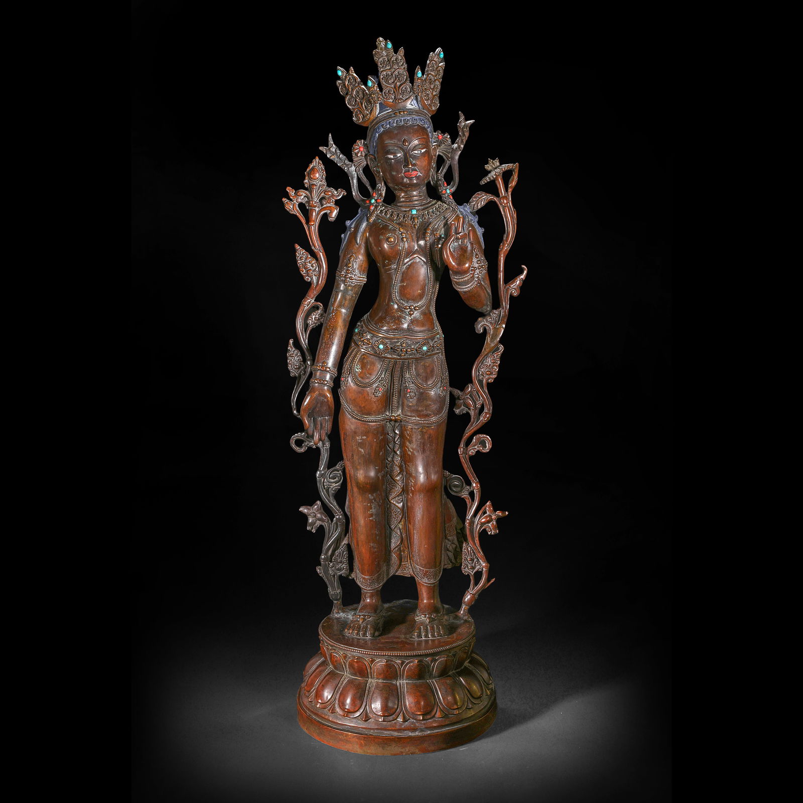 Bronze Buddhist statues from the Qing Dynasty (1 of 14)