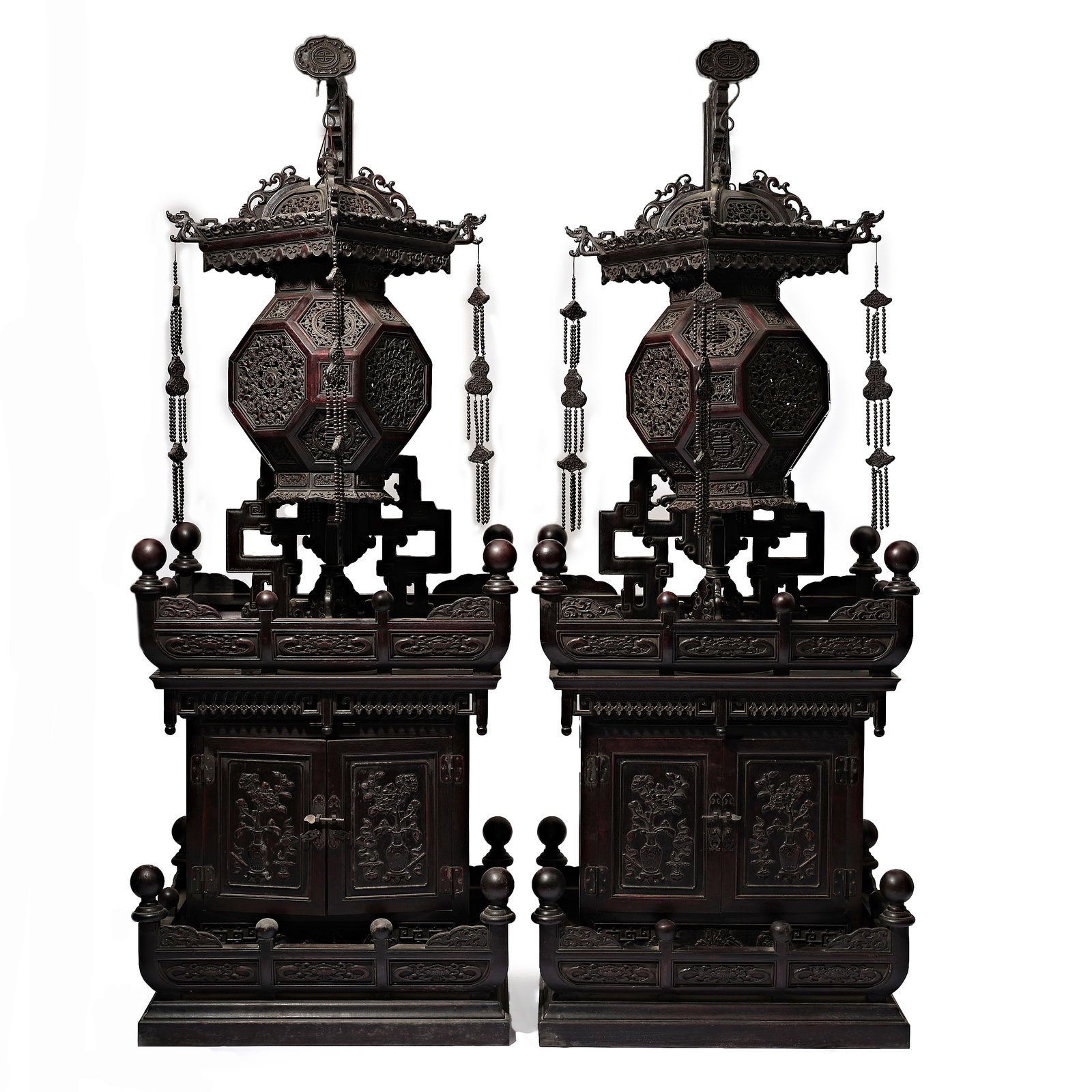 Ming Dynasty Zitan Palace Lantern: 278Ming Dynasty Zitan Palace Lantern