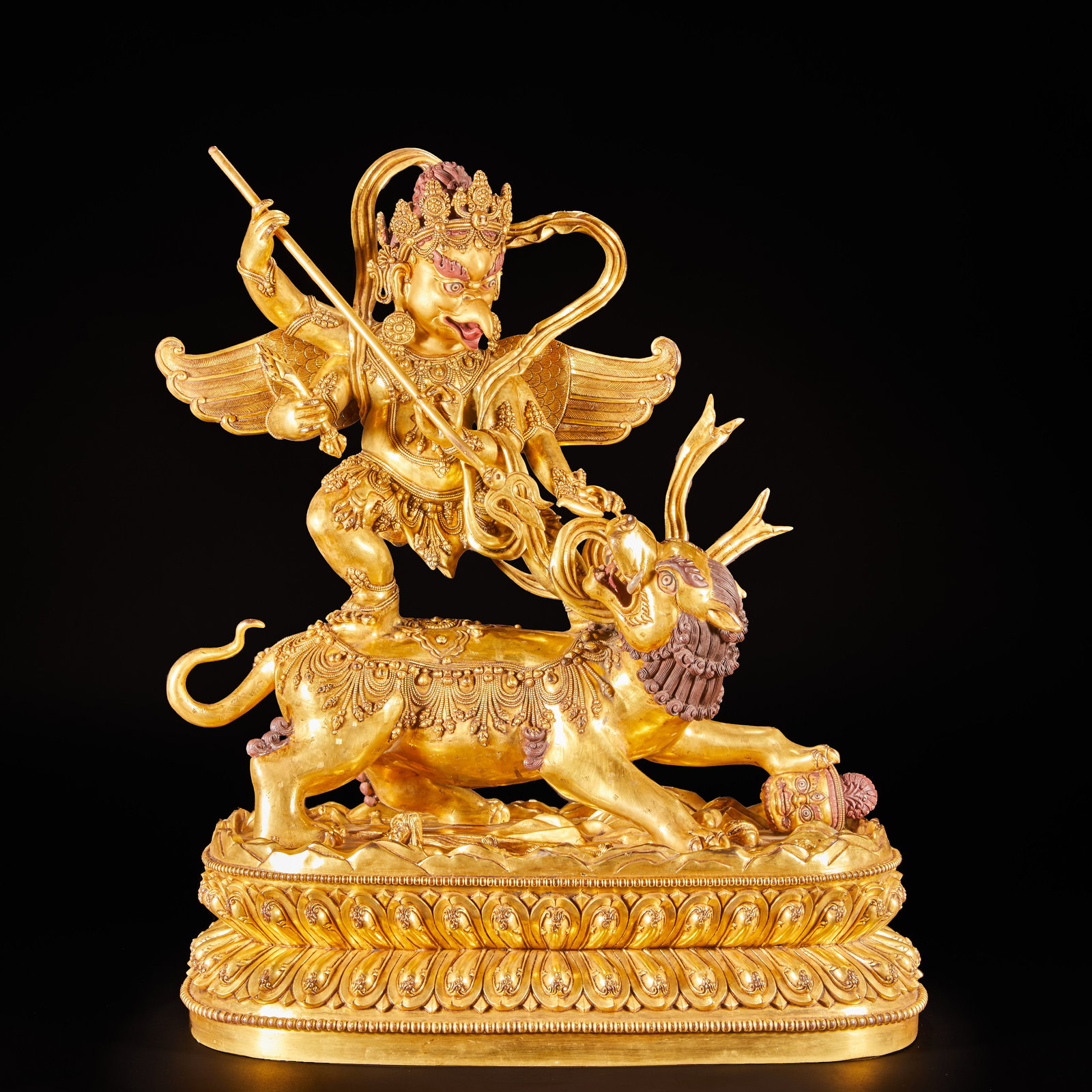 Gilded Buddhist Garuda Statue from the Ming Dynasty (1 of 20)