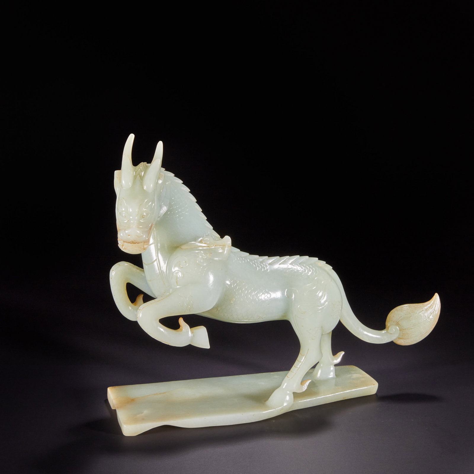 Qing Dynasty Hetian jade qilin (1 of 15)
