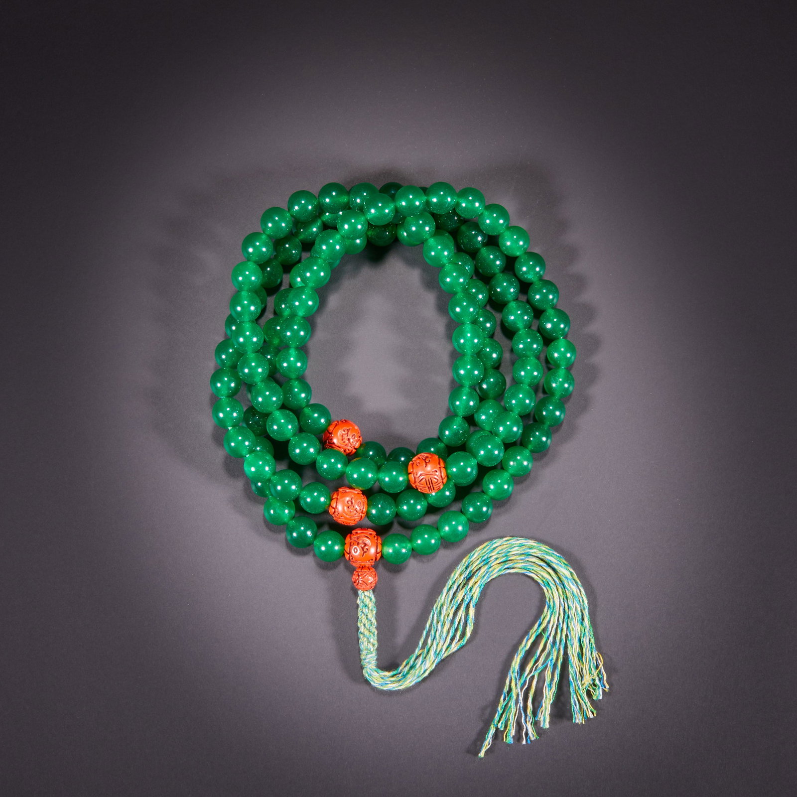 Qing Dynasty jade 108 prayer beads (1 of 9)