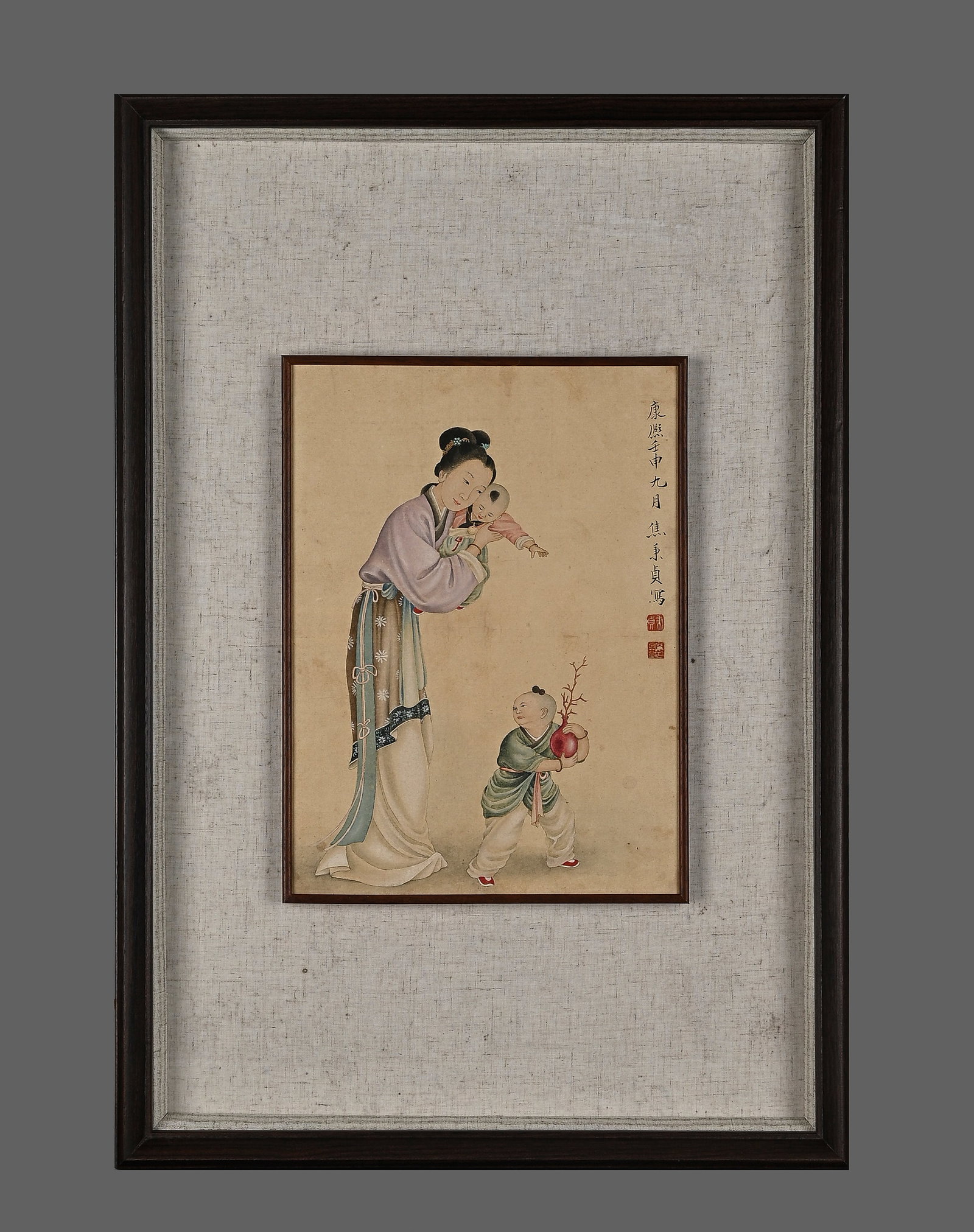 Jiao Bingzhen Baby Play drawing book Solid wood frame (1 of 10)