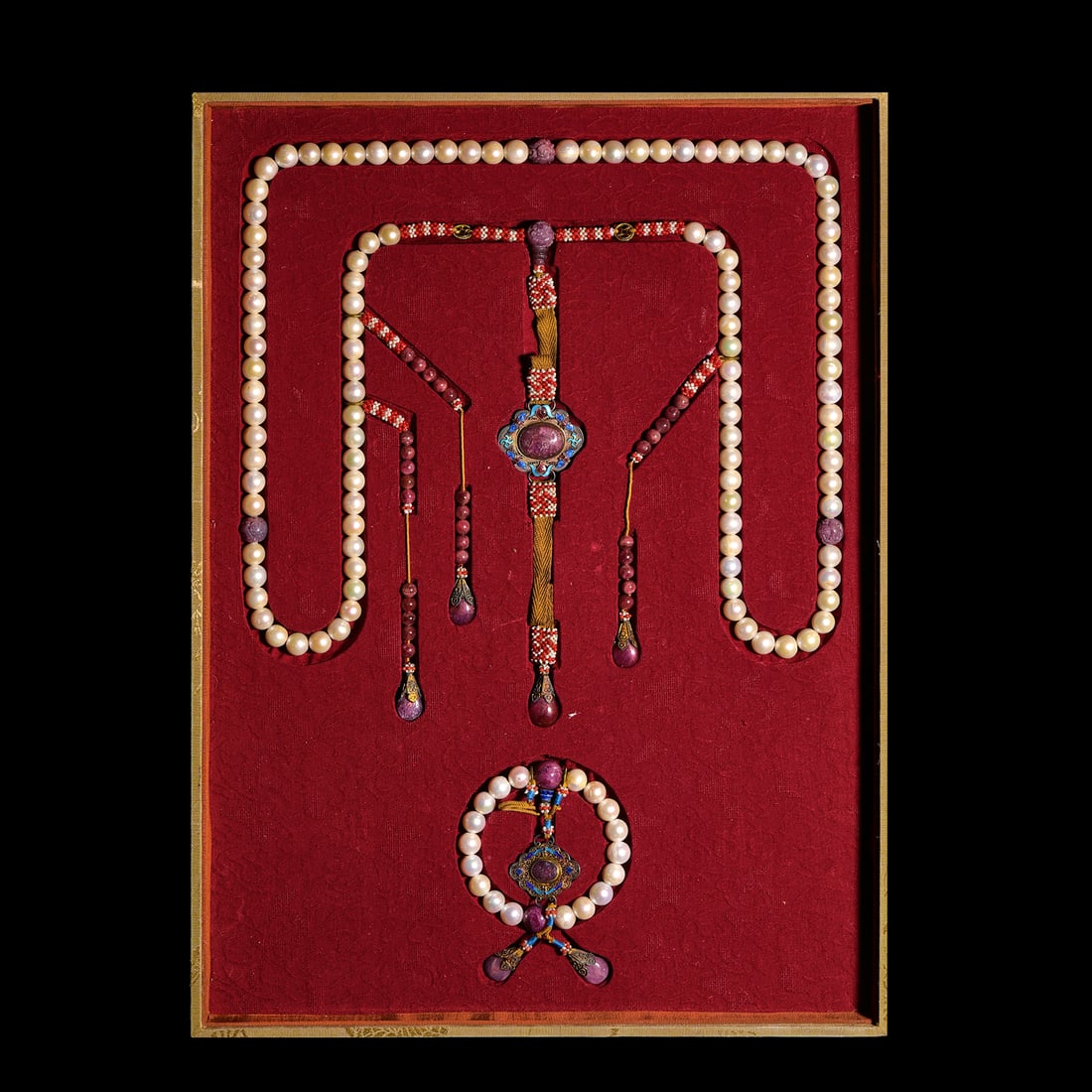 Qing Dynasty pearls and court beads: Qing Dynasty pearls and court beadsD1.2 cm