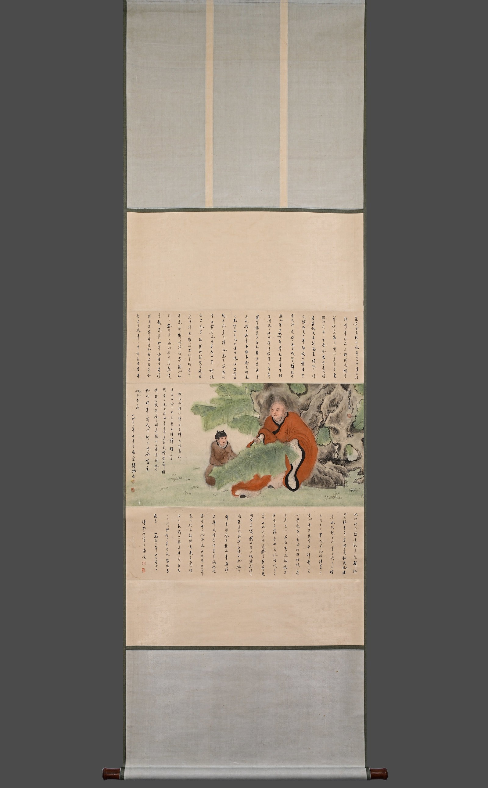 Fu Baoshi Figure Story Drawing Book Vertical Scroll (1 of 9)