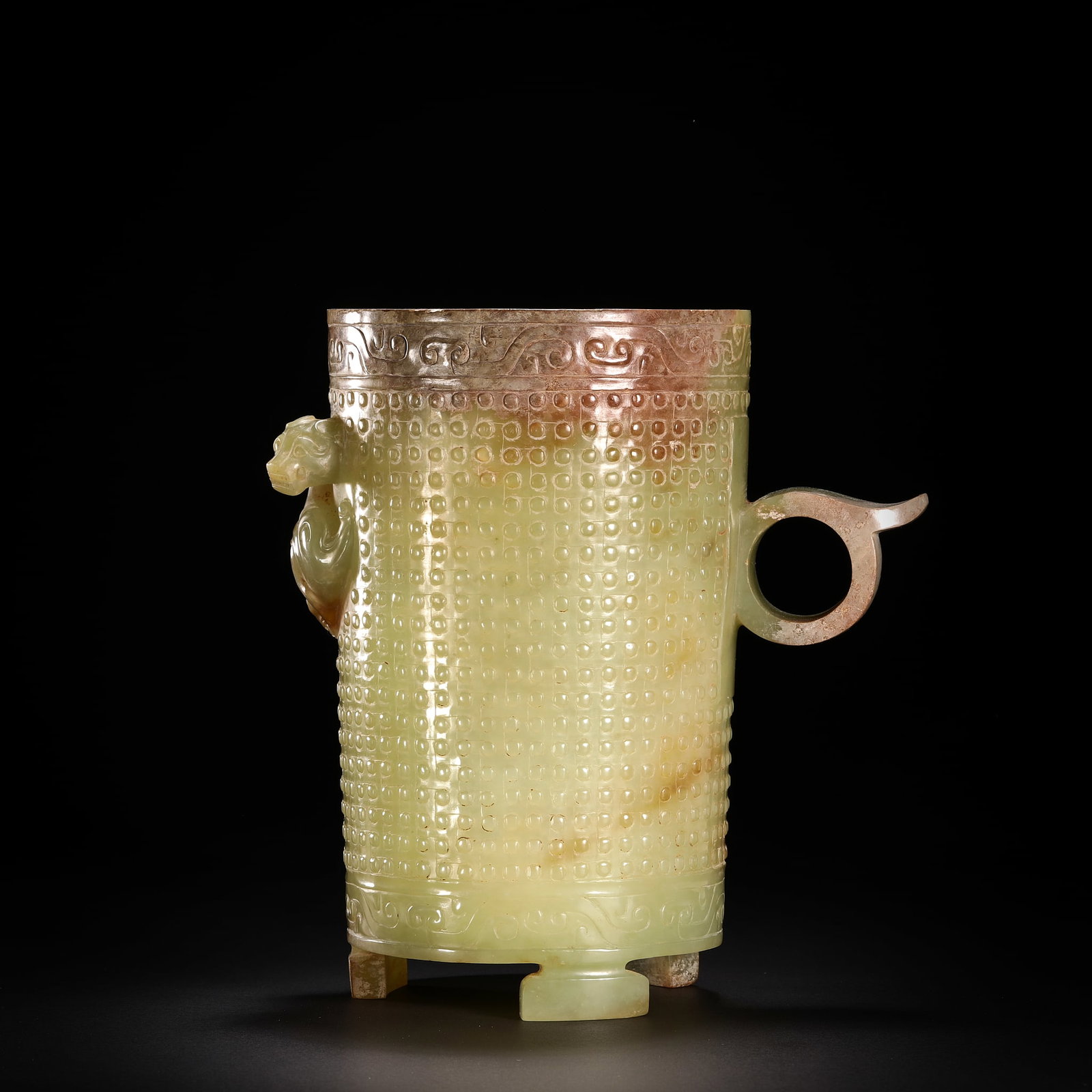 Pre-ming Dynasty chilong milk nail pattern cups (1 of 12)