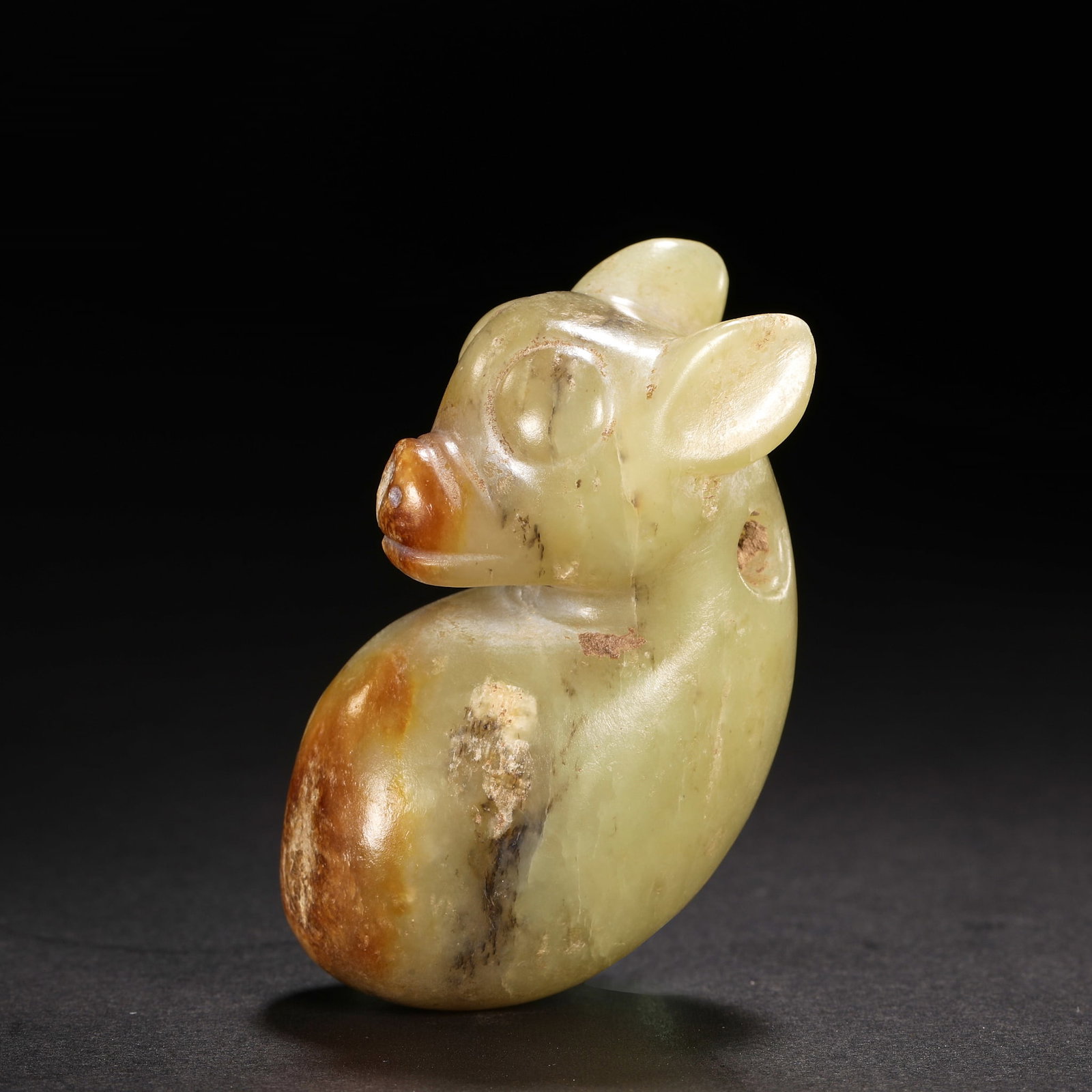 Hongshan culture pig dragon baby: H6cm W3.5cm Weight72g