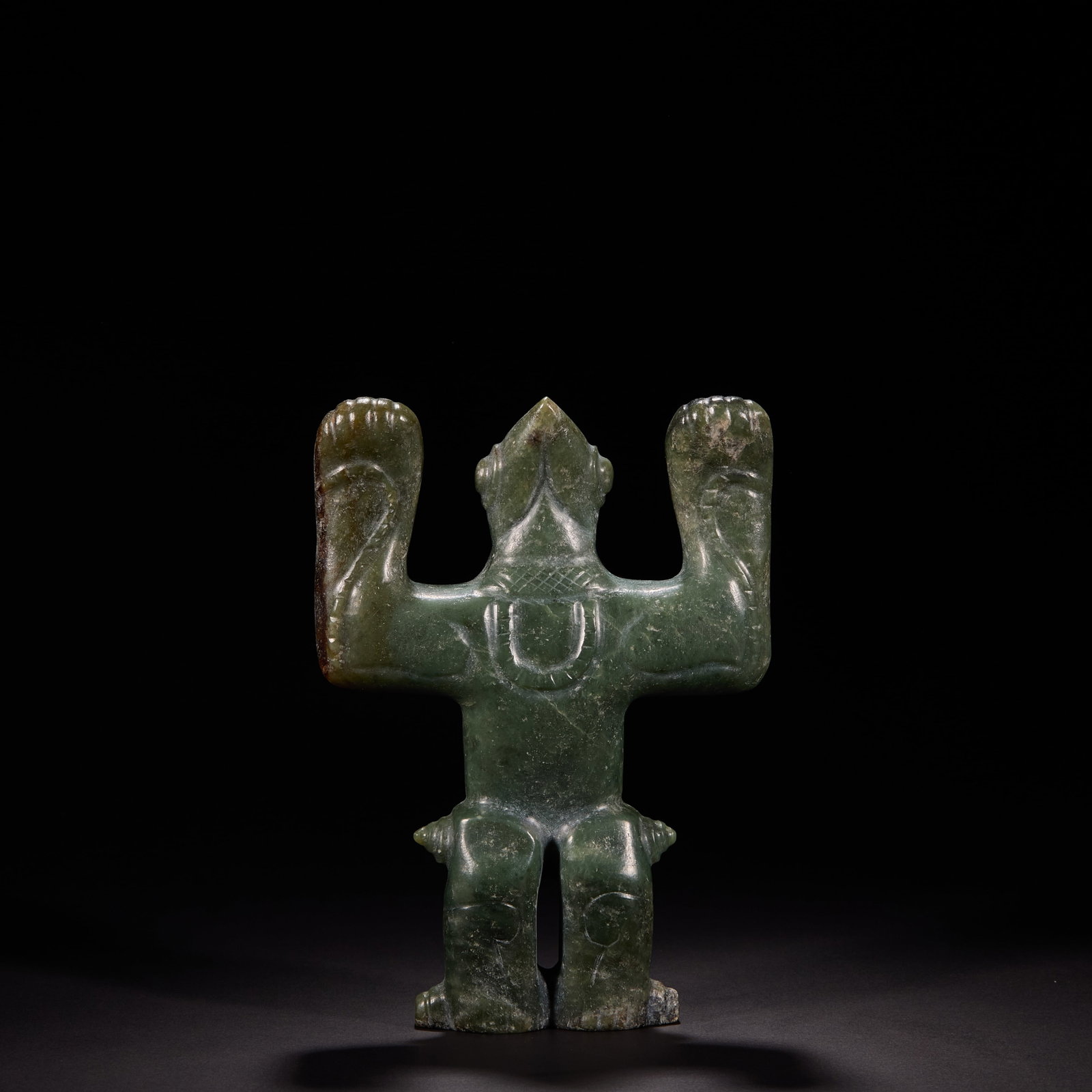 Before the Ming Dynasty Hongshan culture jade frogman (1 of 8)