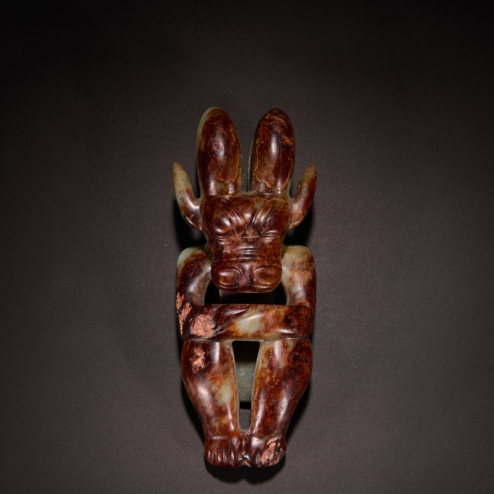 Before the Ming Dynasty, Red Mountain Culture, Sun God: H16 cm W6 cm