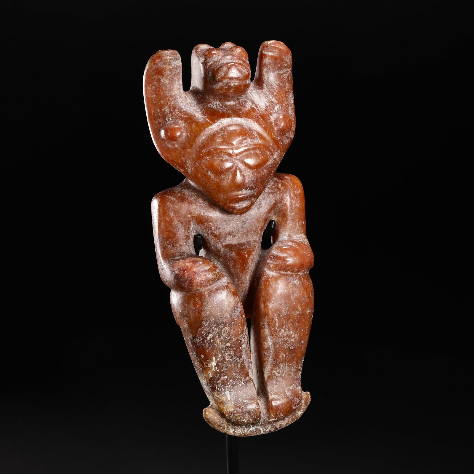 Sun god ornaments before the Ming Dynasty: H16cm W7cmWeight450g