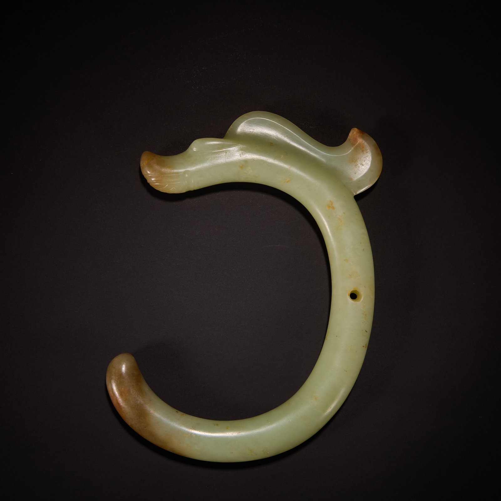 Before the Ming Dynasty Hongshan culture jade C dragon (1 of 9)