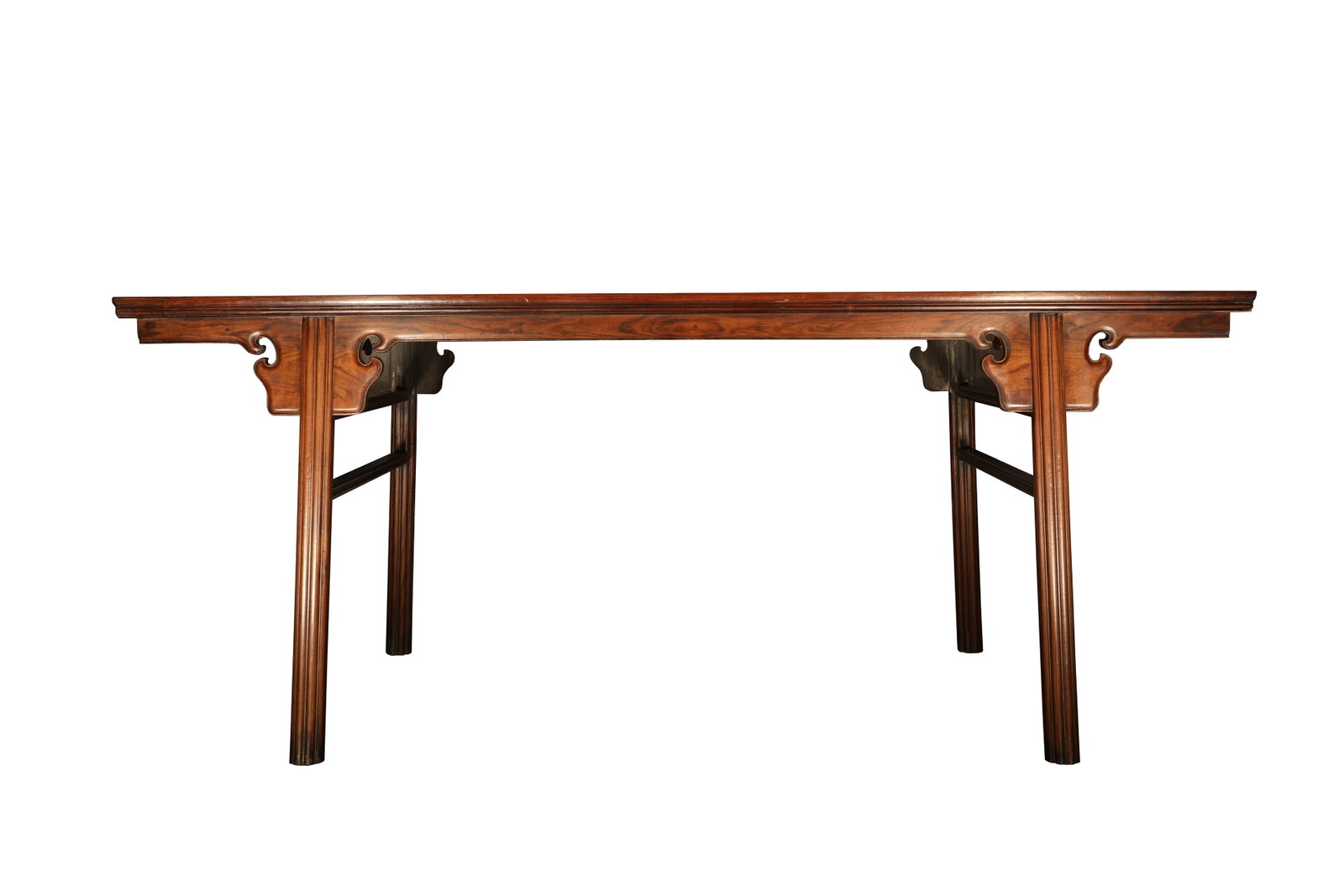 Qing Dynasty, Huanghua pear chuck tenon Ganoderma lucidum pattern painting case: L:198cm,,W:88cm,H:83cm