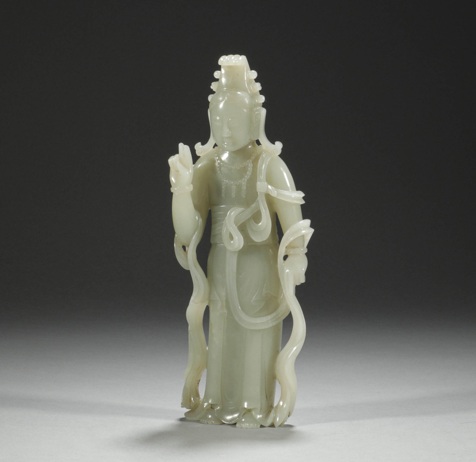 Qing Dynasty, Hetian Jade Guanyin Statues (1 of 8)