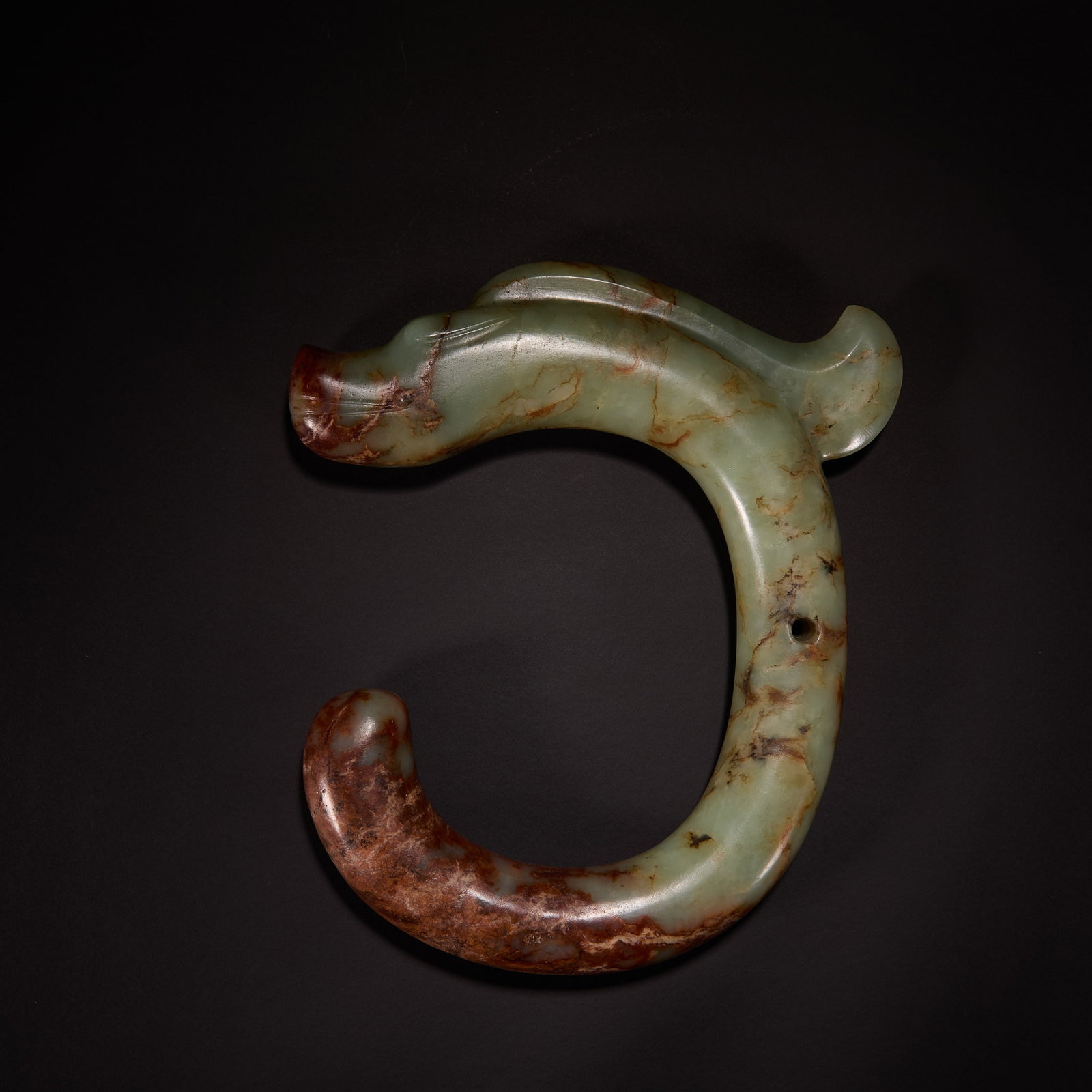 Before the Ming Dynasty Hongshan culture jade C dragon (1 of 9)