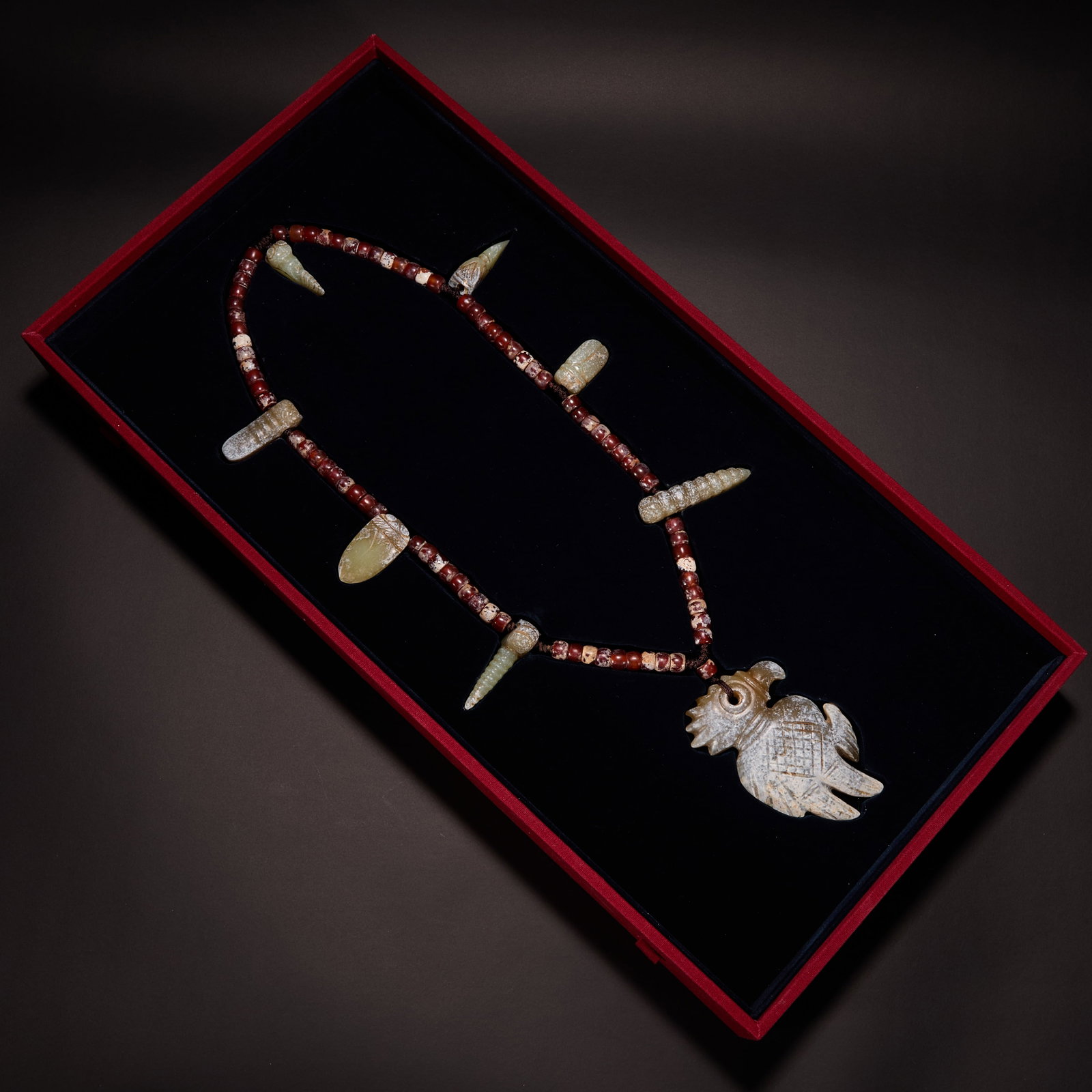 Before the Ming Dynasty Hongshan culture jade bird ornaments (1 of 10)
