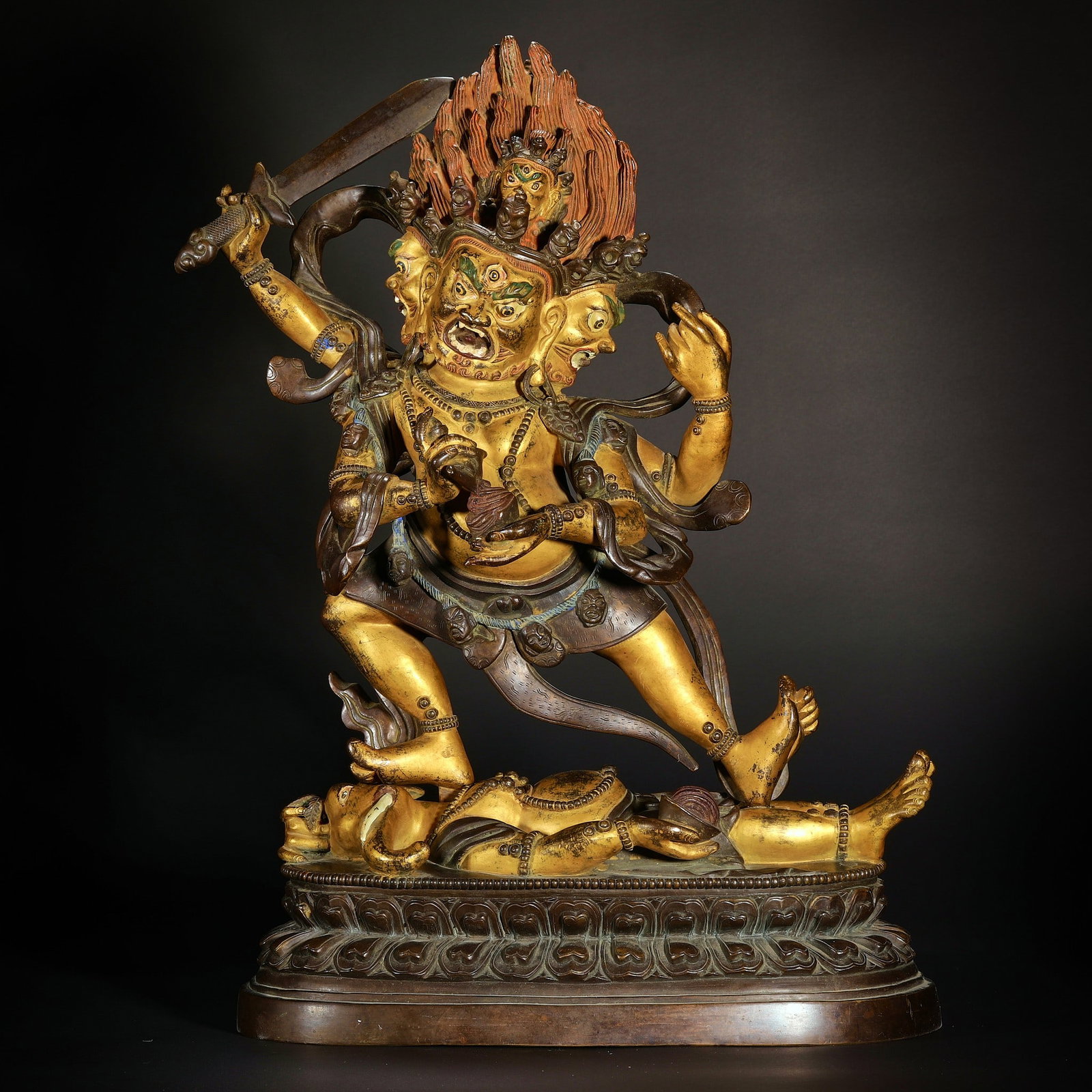 Qing Dynasty Liipin Buddha Lou Wei Luo Wa Statues (1 of 15)