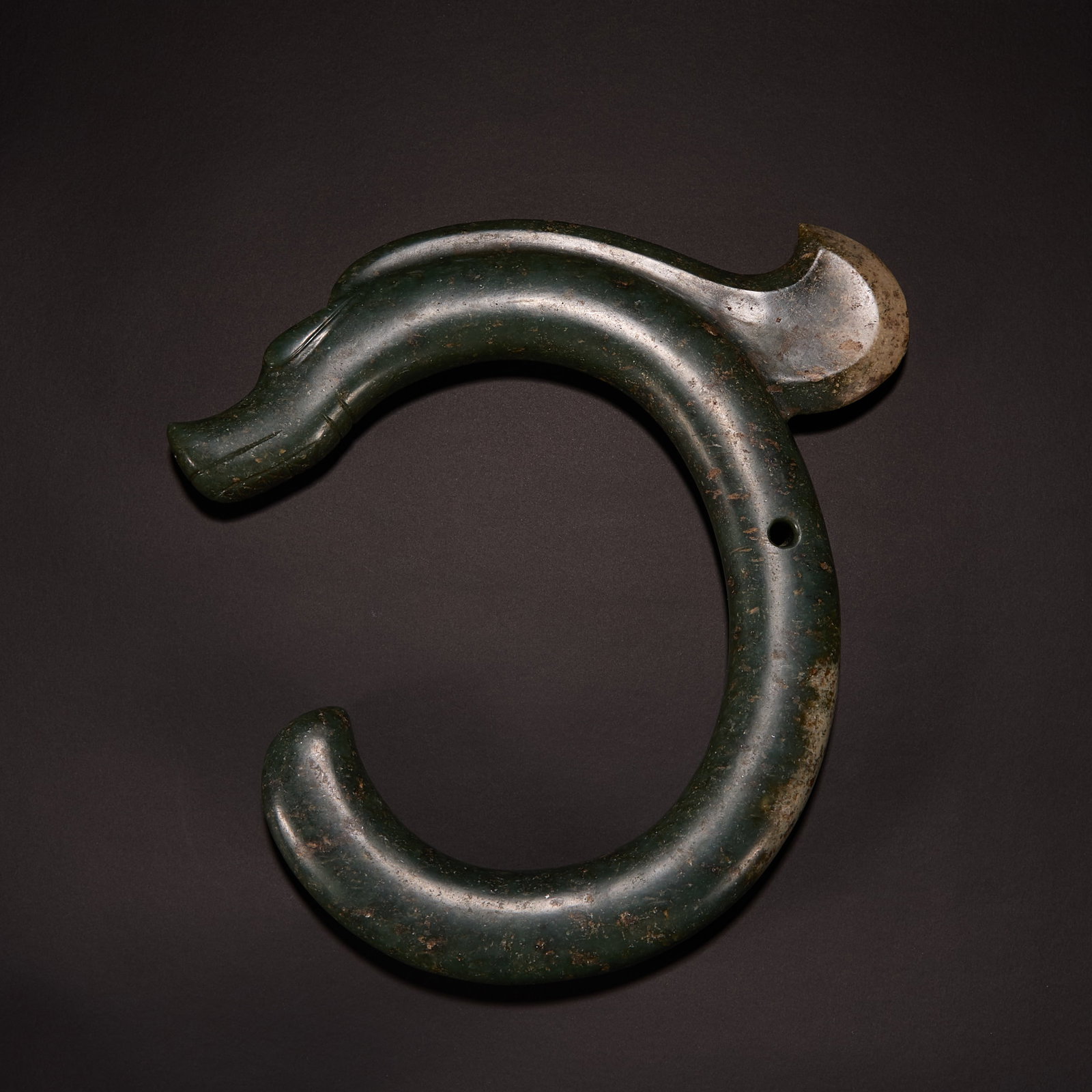 Before the Ming Dynasty Hongshan culture jade C dragon (1 of 9)