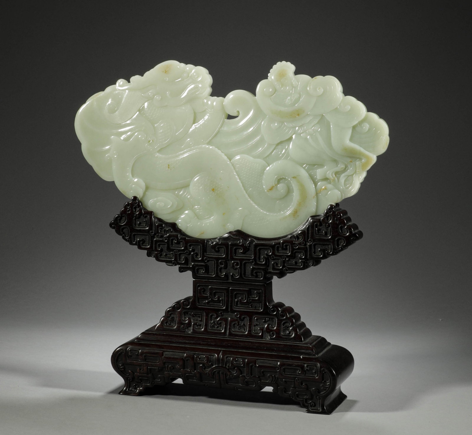 In the Qing Dynasty, Hotan Jade Screen Inserting (1 of 7)