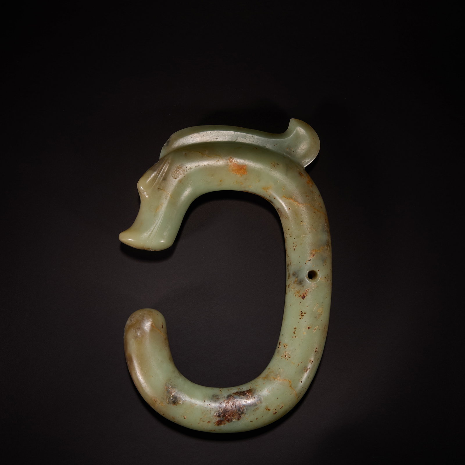 Before the Ming Dynasty Hongshan culture jade C dragon (1 of 9)