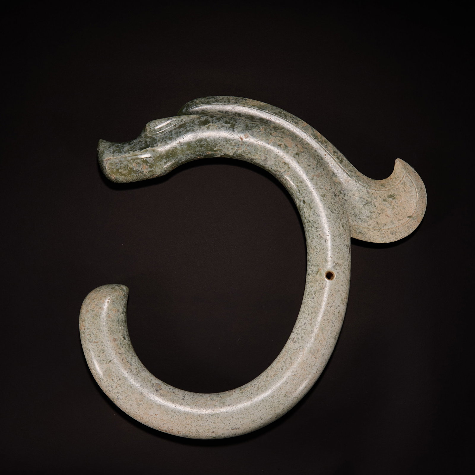 Before the Ming Dynasty Hongshan culture jade C dragon (1 of 9)