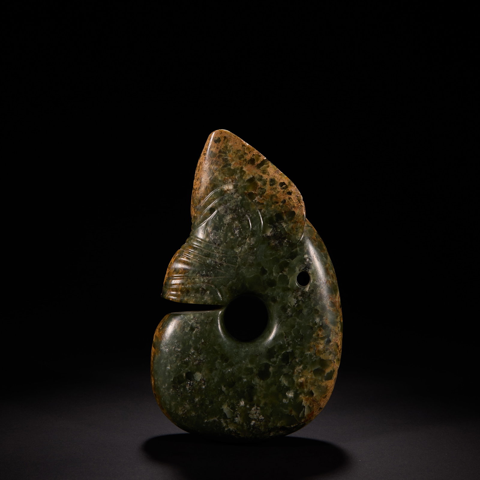 Before the Ming Dynasty Hongshan Culture Jade Pig Dragon (1 of 10)