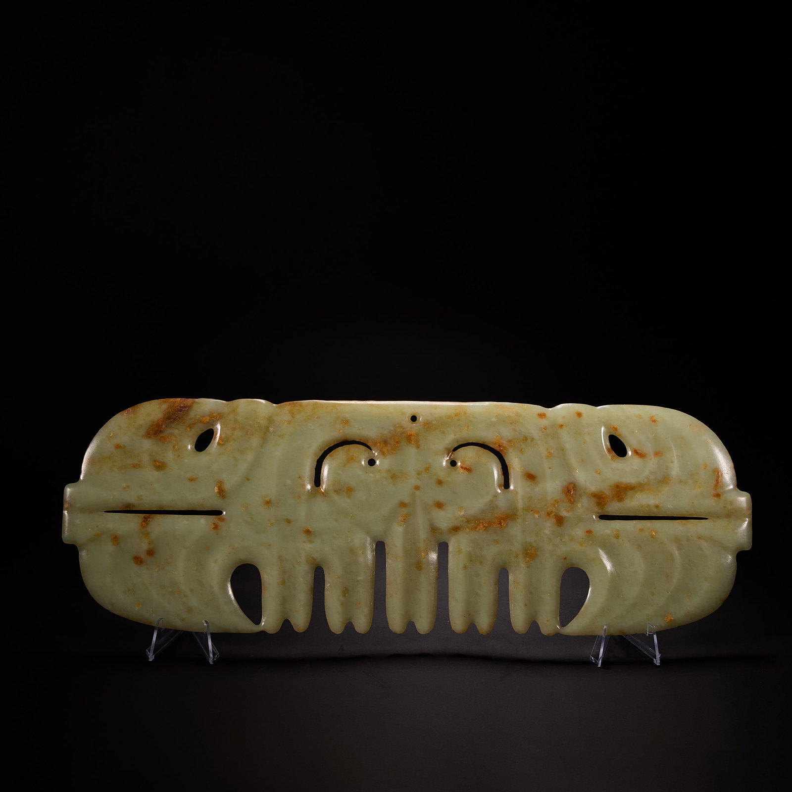 Before the Ming Dynasty, Hongshan Culture Gouyunpei: H15 cm W41 cm
