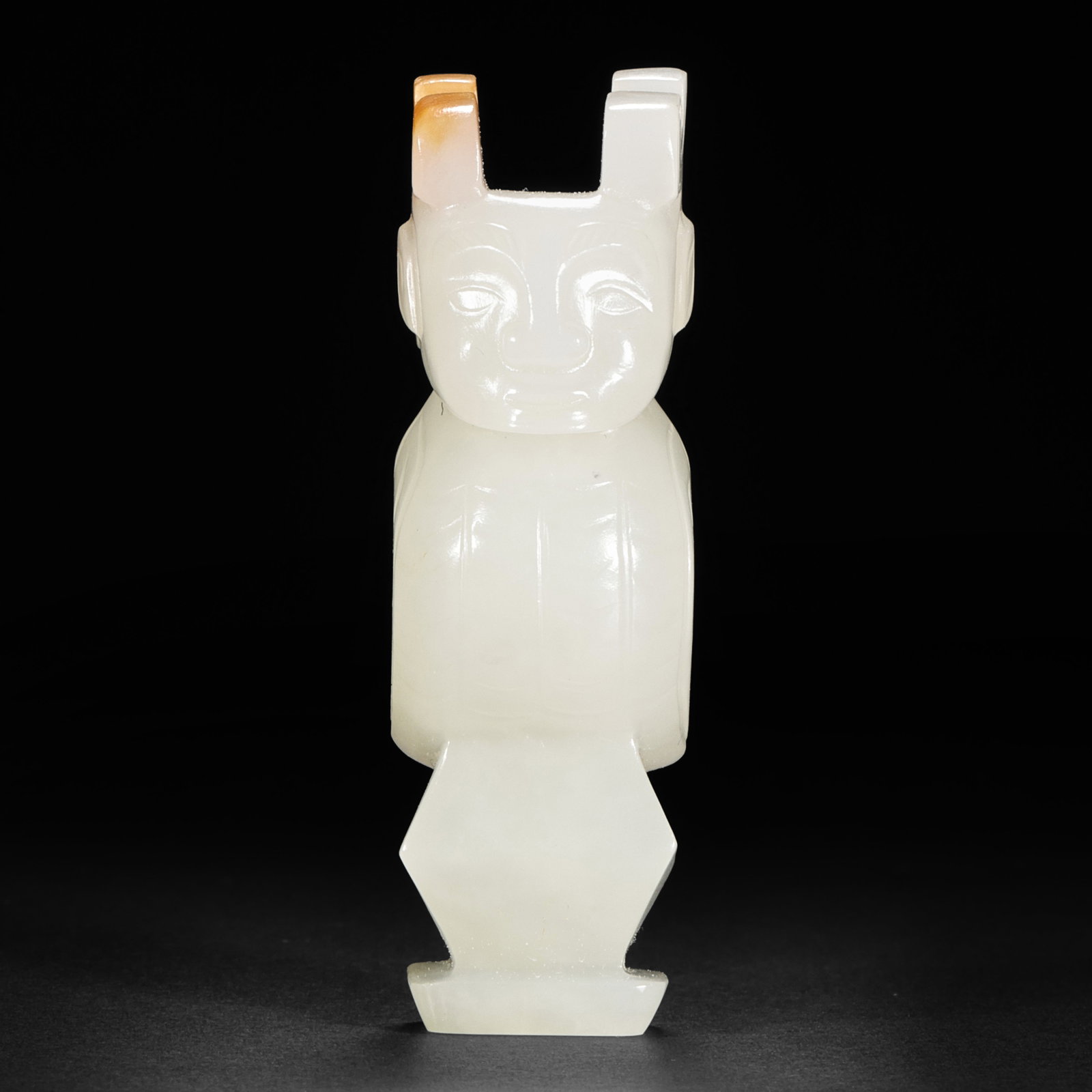 Ming Dynasty Hetian Jade Divine Man Sculpture (1 of 9)