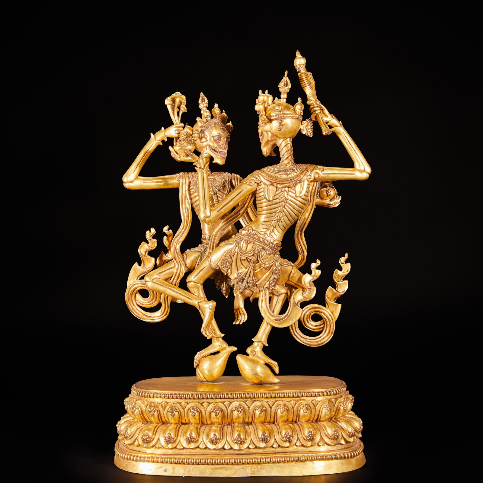 Qing Dynasty gilded corpse Tuolin statue (1 of 20)