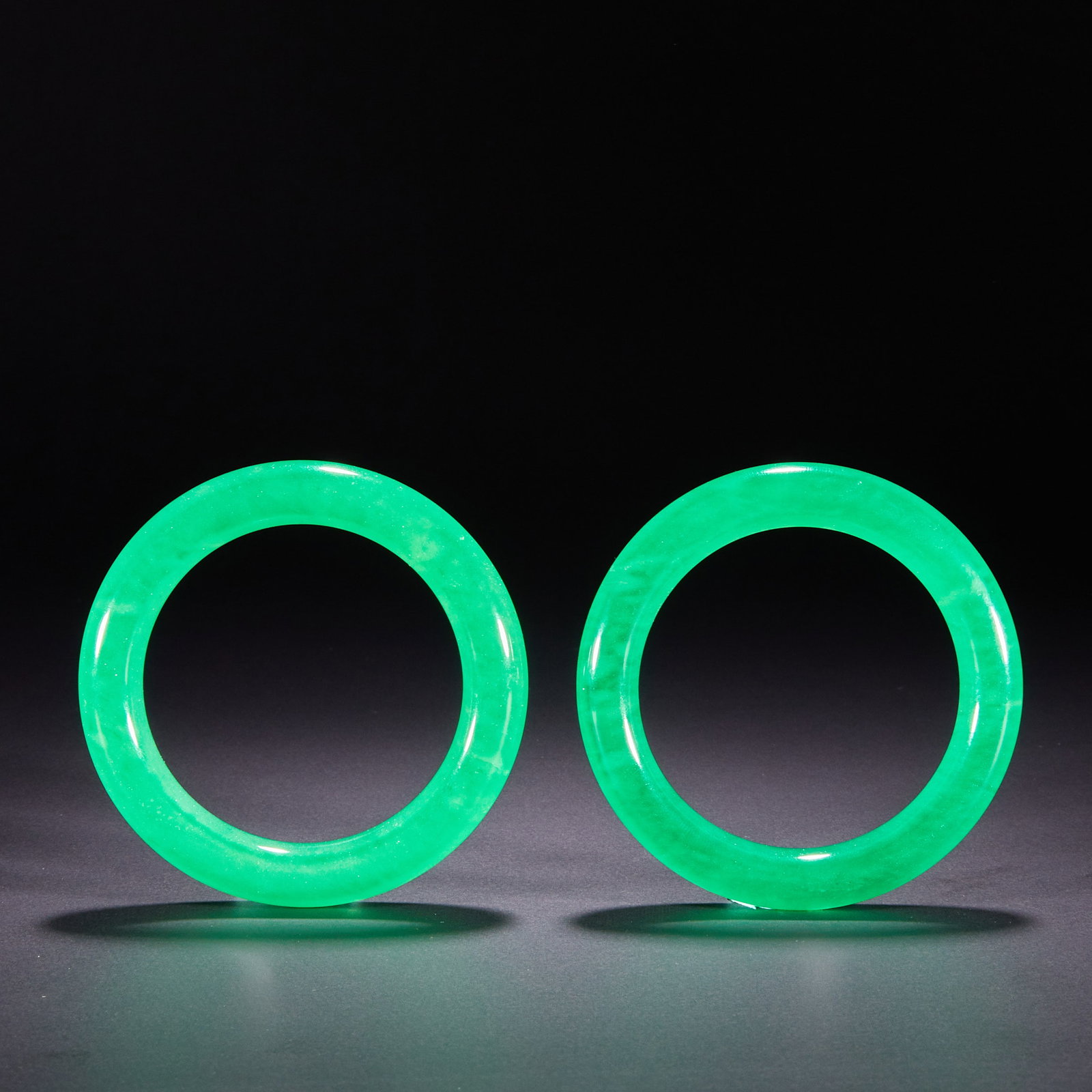 A Pair of Qing Dynasty Jade Bracelets (1 of 9)