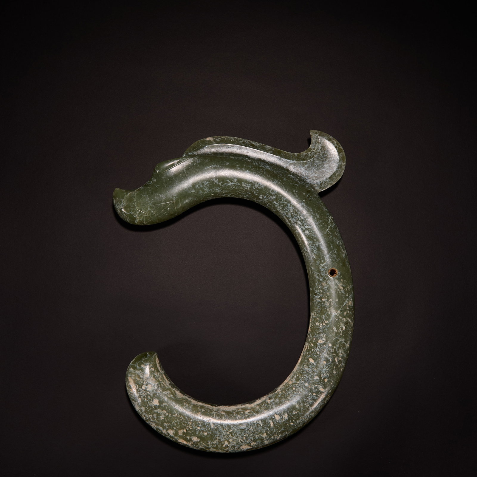 Before the Ming Dynasty Hongshan culture jade C dragon (1 of 8)