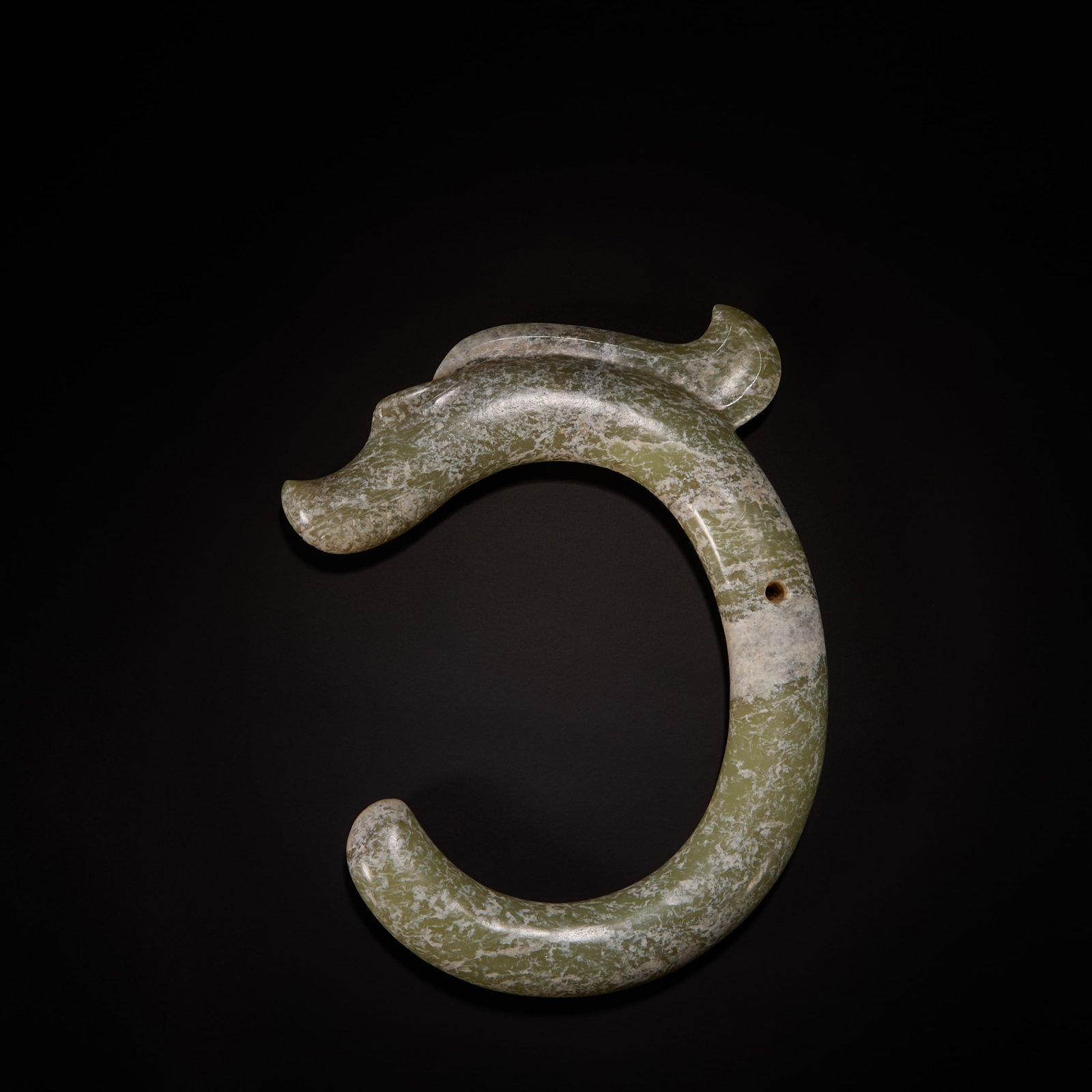 Before the Ming Dynasty Hongshan culture jade C dragon (1 of 8)