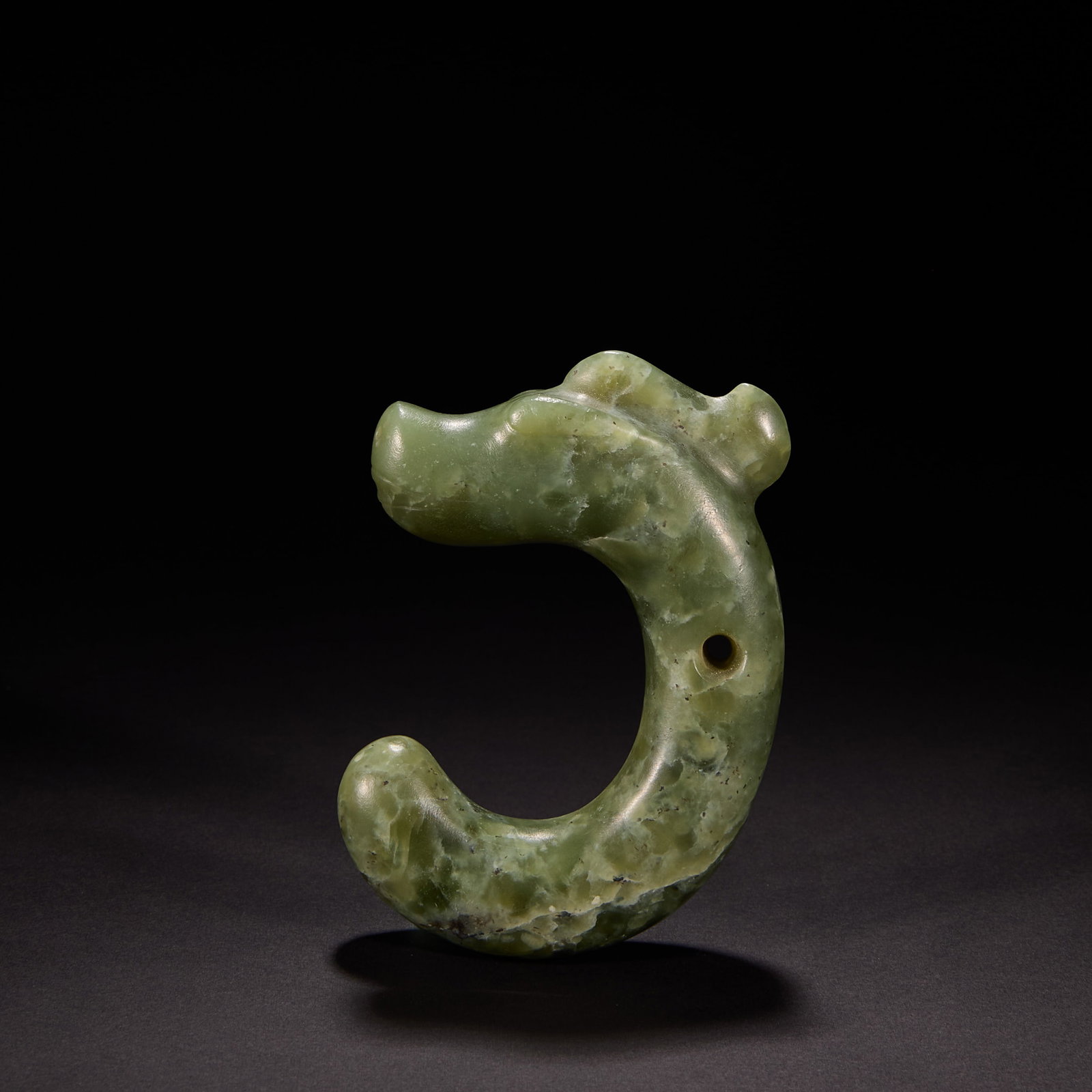Red Mountain Culture C Dragon Before Ming Dynasty: H9 cm W6 cm