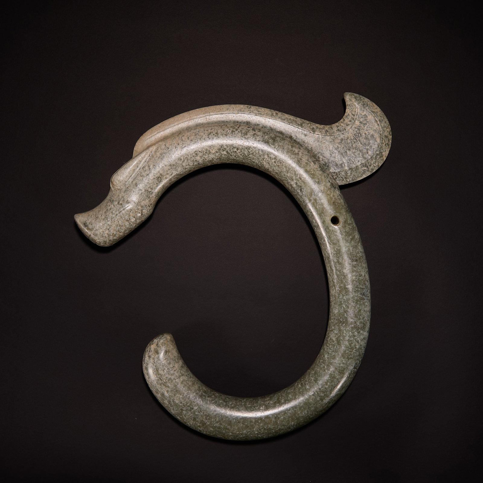 Before the Ming Dynasty Hongshan culture jade C dragon (1 of 9)