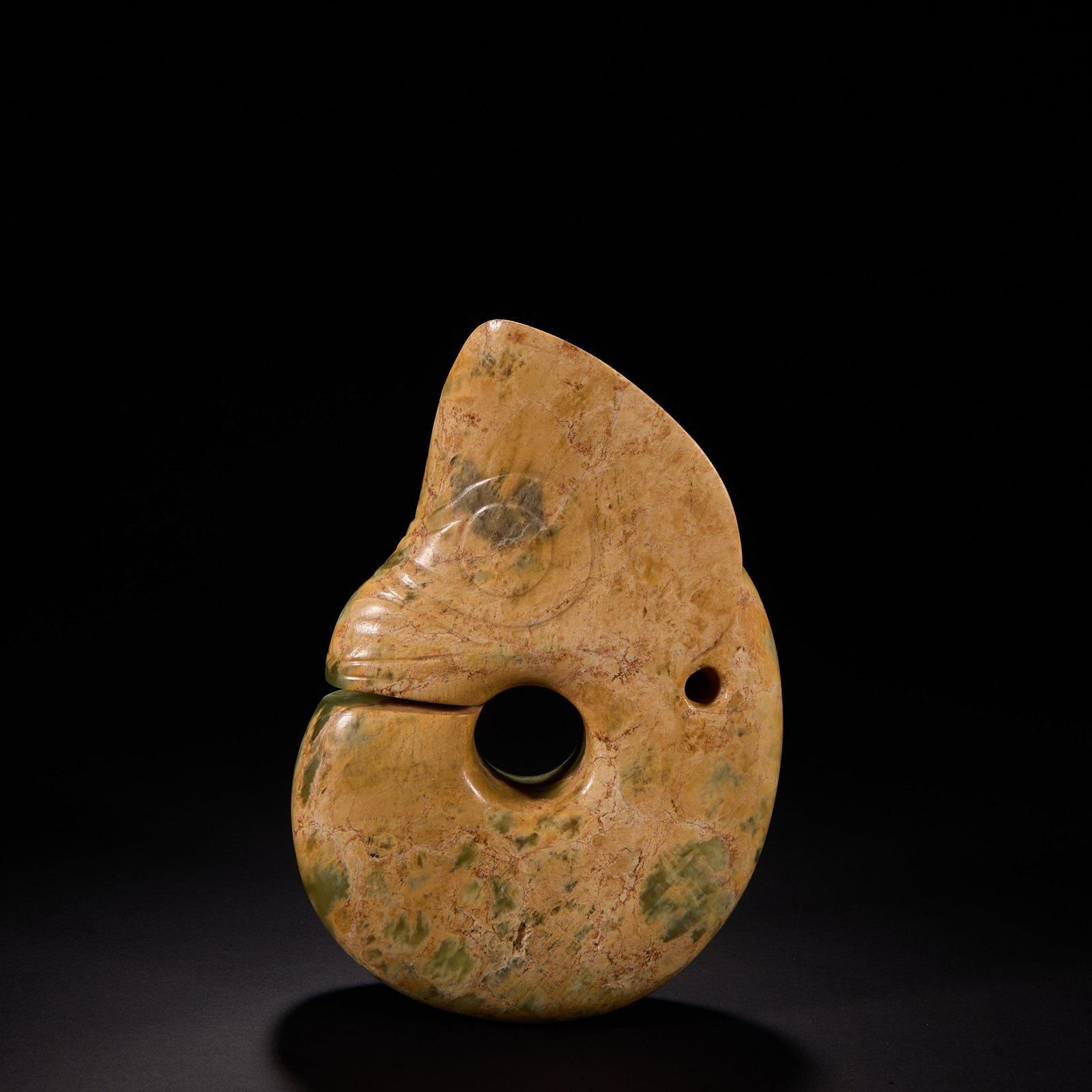 Before the Ming Dynasty Hongshan Culture Jade Pig Dragon (1 of 10)