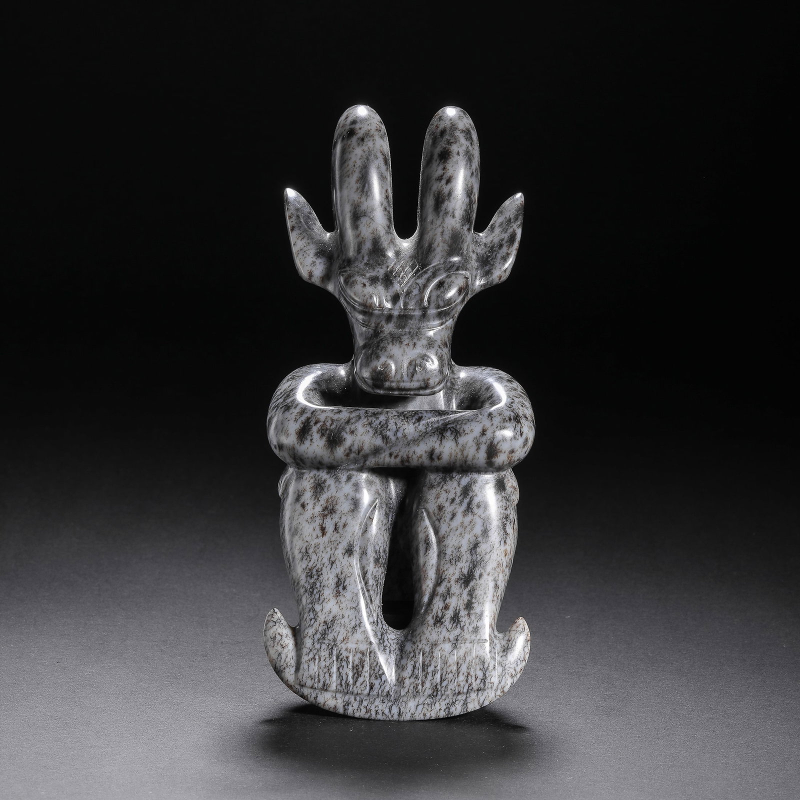 Before the Ming Dynasty, Hetian Jade Sun God: H14cm W6.5cm Weight381g