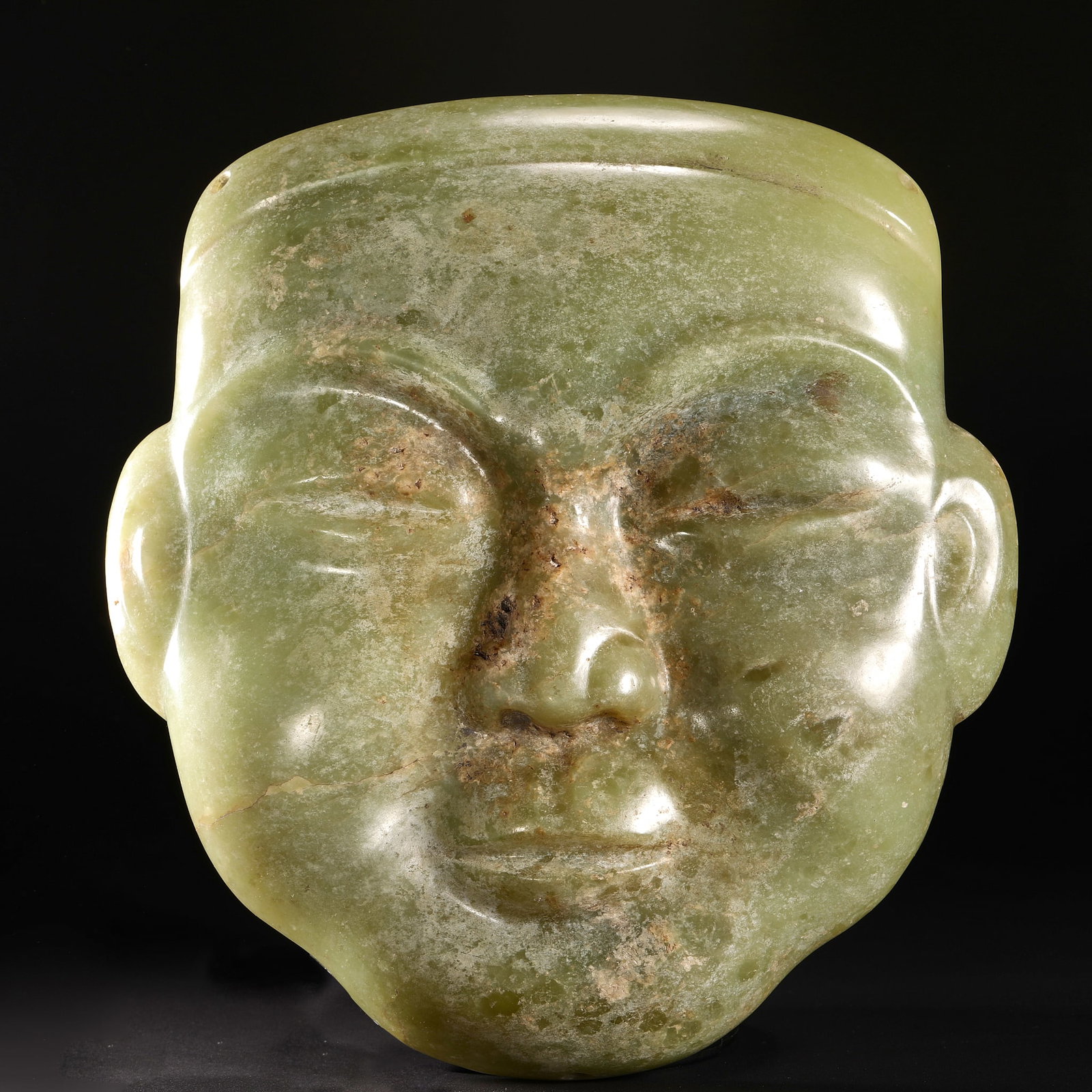 Jade Masks Before Ming Dynasty: H20cm W19cm