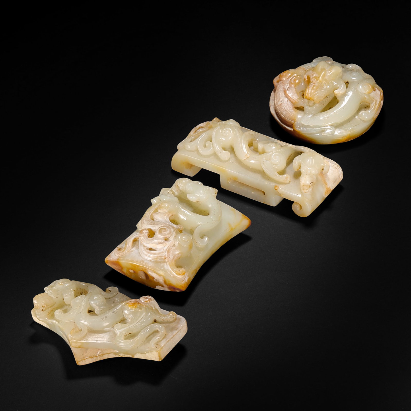 Jade Sword Ornament 1 Set Before Ming Dynasty: H9cm W3.5cm Weight557g