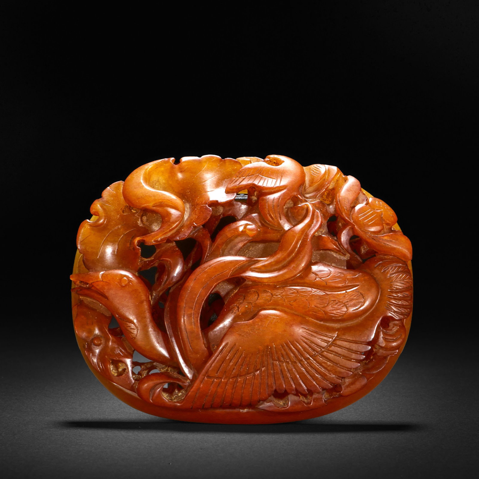 Before the Ming Dynasty, Hetian Jade Haidong Qingyu Pei: H9cm W8cm Wight141g
