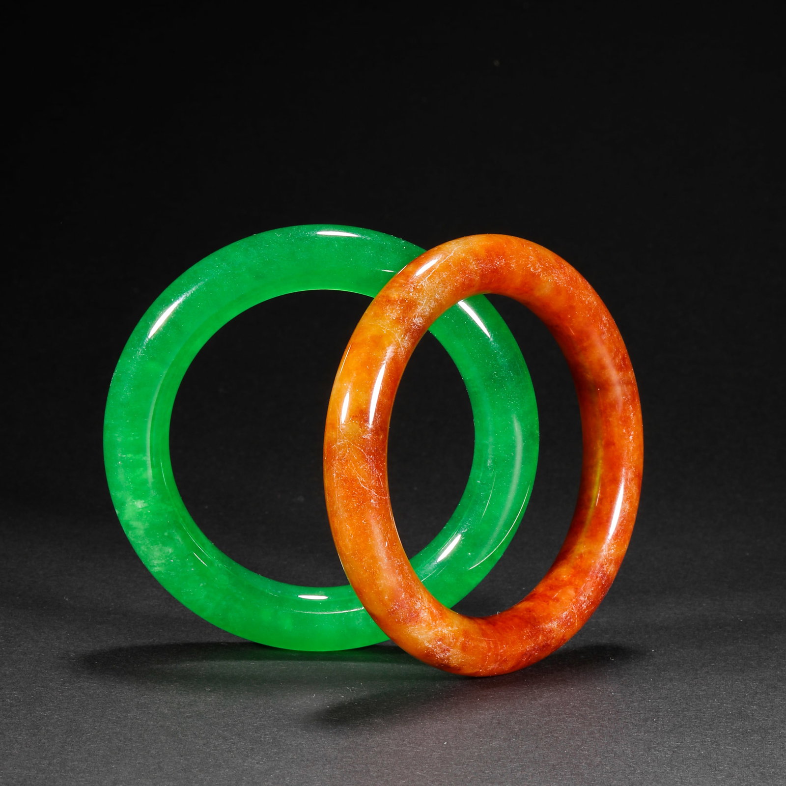 Qing Dynasty Jade Jewelry Bracelet: D5.8cm