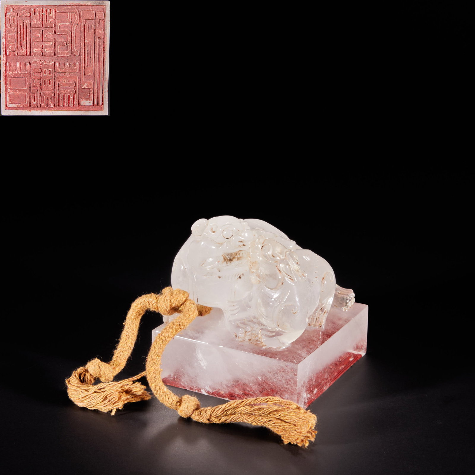 Qing Dynasty Crystal Mother Beast Seal (1 of 7)