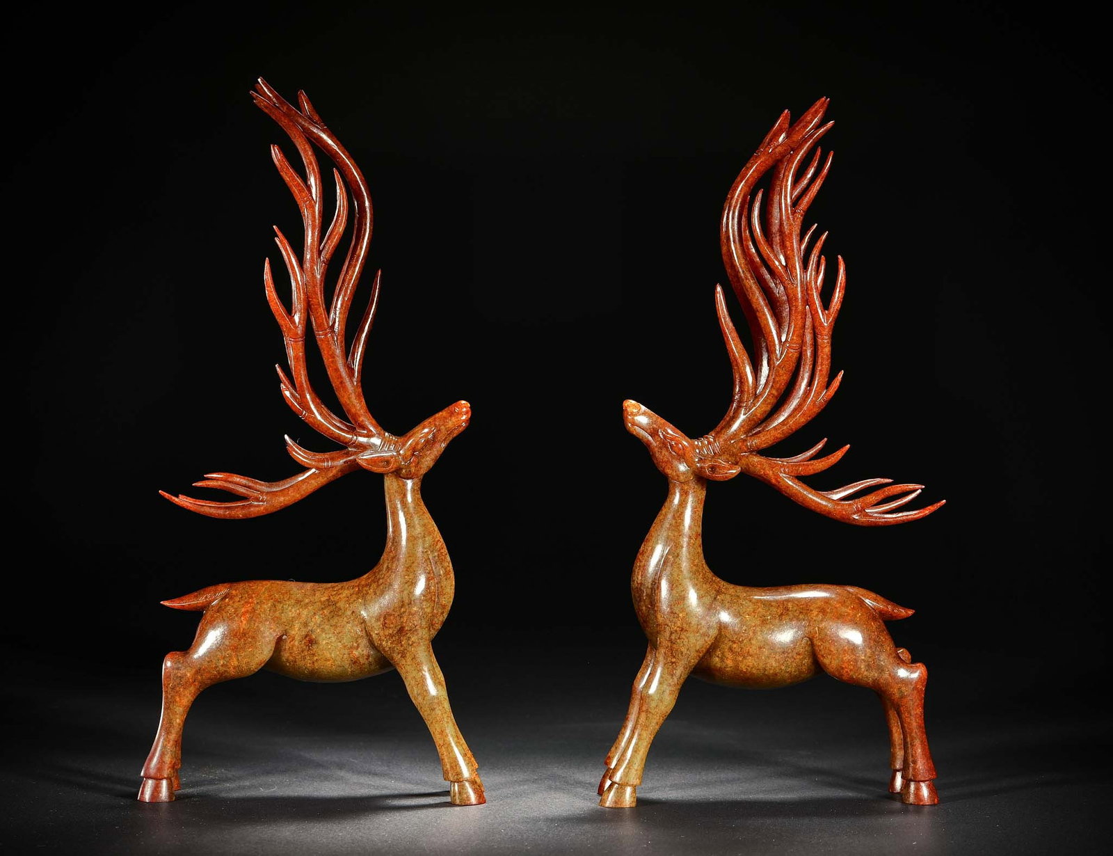 Deer-shaped ornaments before the Ming Dynasty: H26cm W12cm