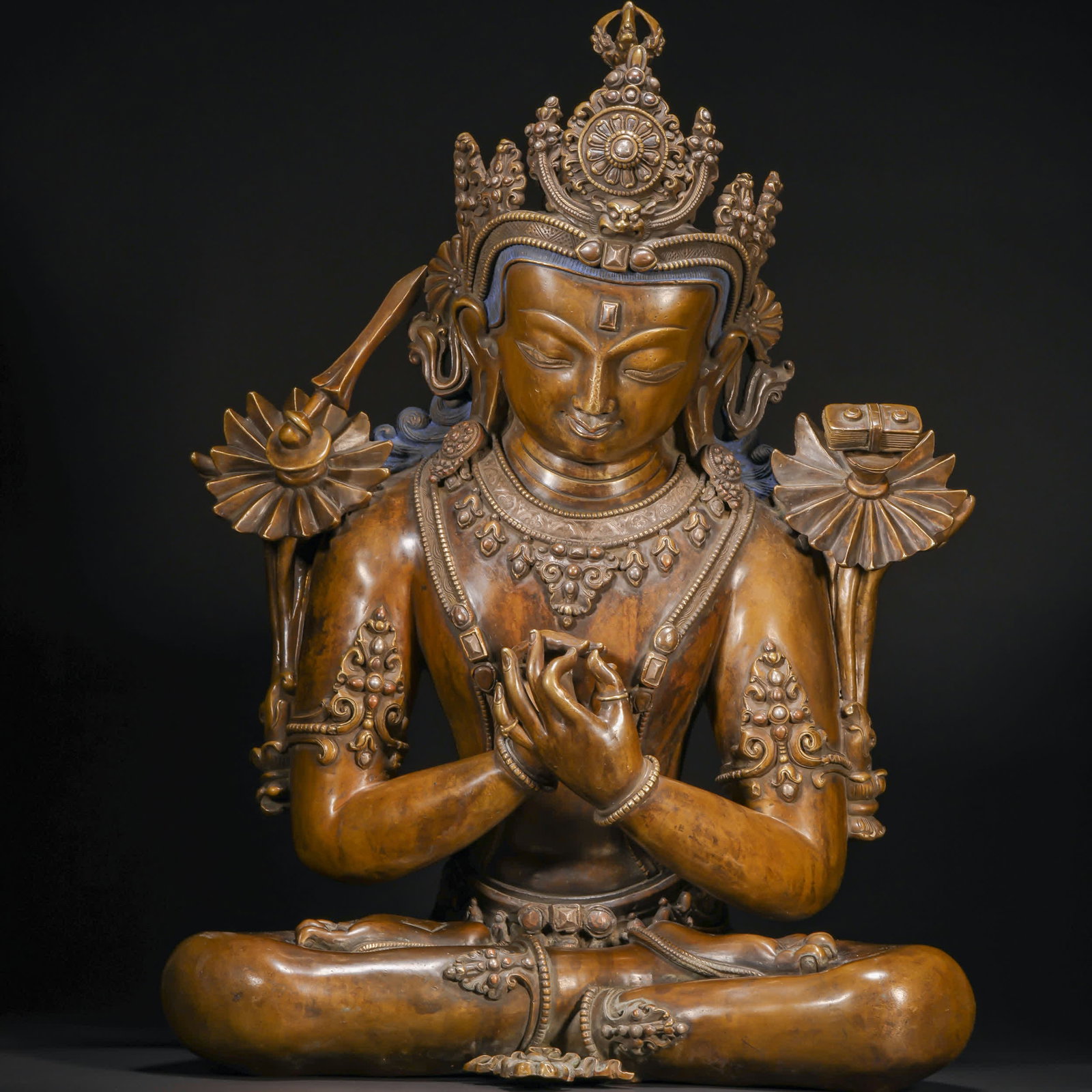 bronze statue of buddha in qing dynasty (1 of 14)