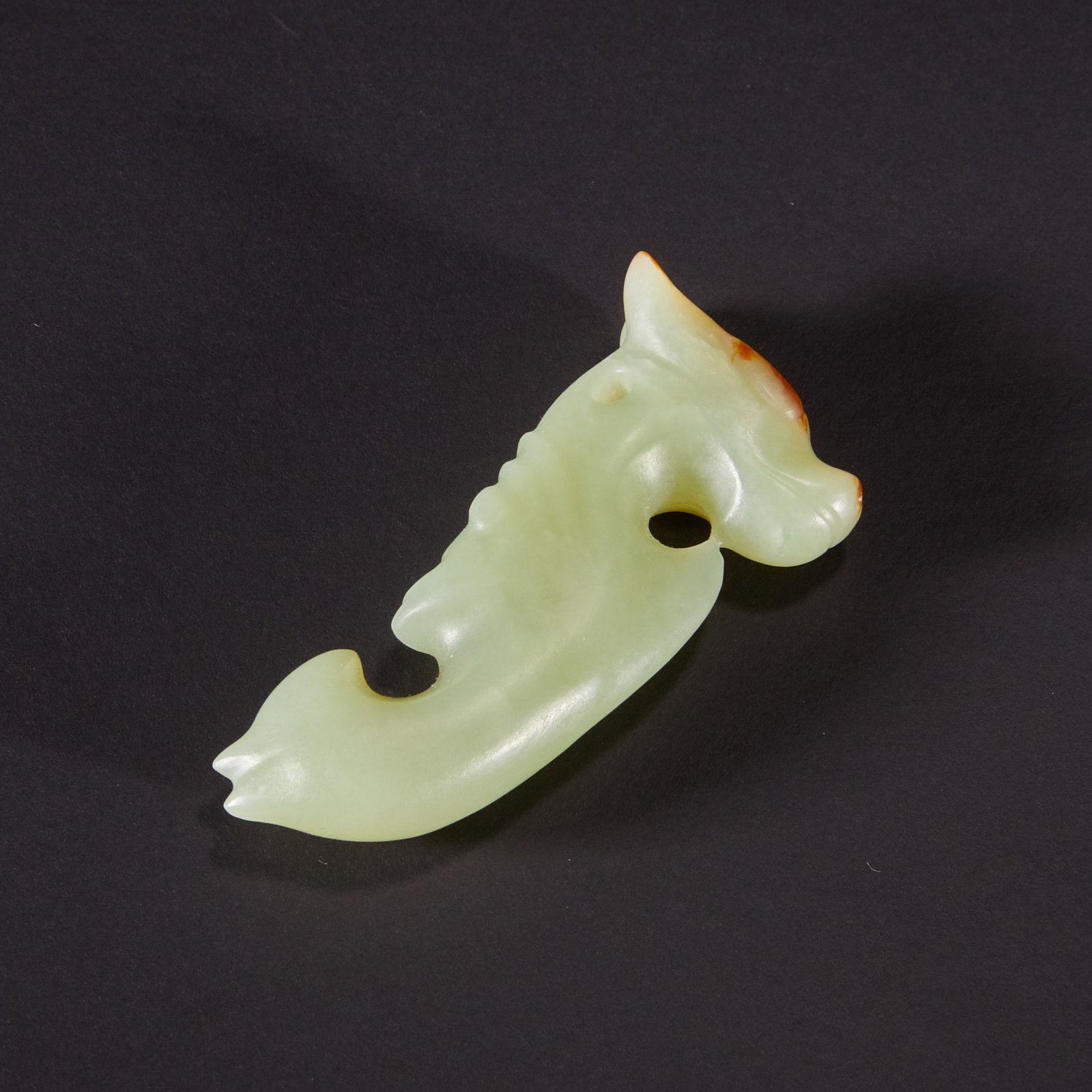 Before the Ming Dynasty Hongshan culture jade dragon: H:5.5cm W:2.5cm Weight:20g