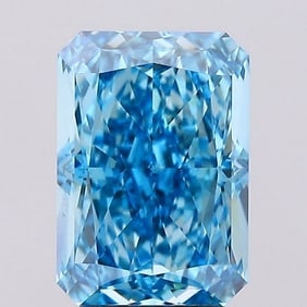 3.58 ct, Fancy Vivid Blue/VS1, Radiant cut IGI Graded Diamond