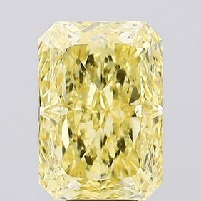 8.08 ct, Fancy Vivid Yellow/VS1, Radiant cut IGI Graded Diamond