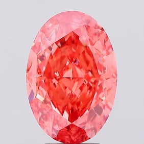 5.55 ct, Fancy Vivid Pink/VS1, Oval cut IGI Graded Diamond