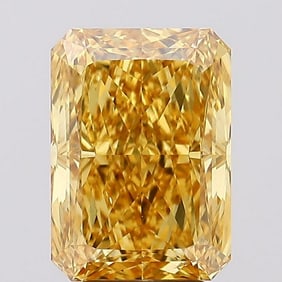 5.17 ct, Fancy Vivid Yellow/VS1, Radiant cut IGI Graded Diamond