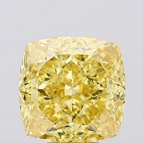 8.03 ct, Fancy Vivid Yellow/VVS2, Cushion cut IGI Graded Diamond
